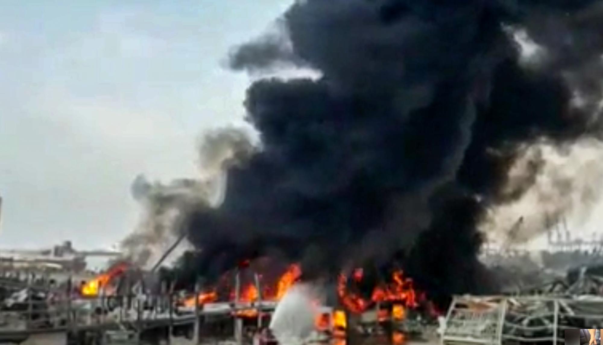 Incendio en Beirut