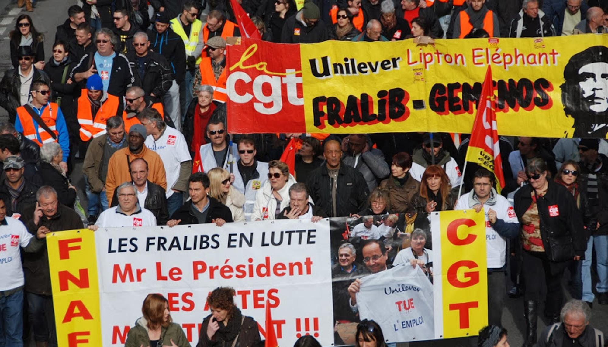 Cooperativistas contra Unilever en Francia