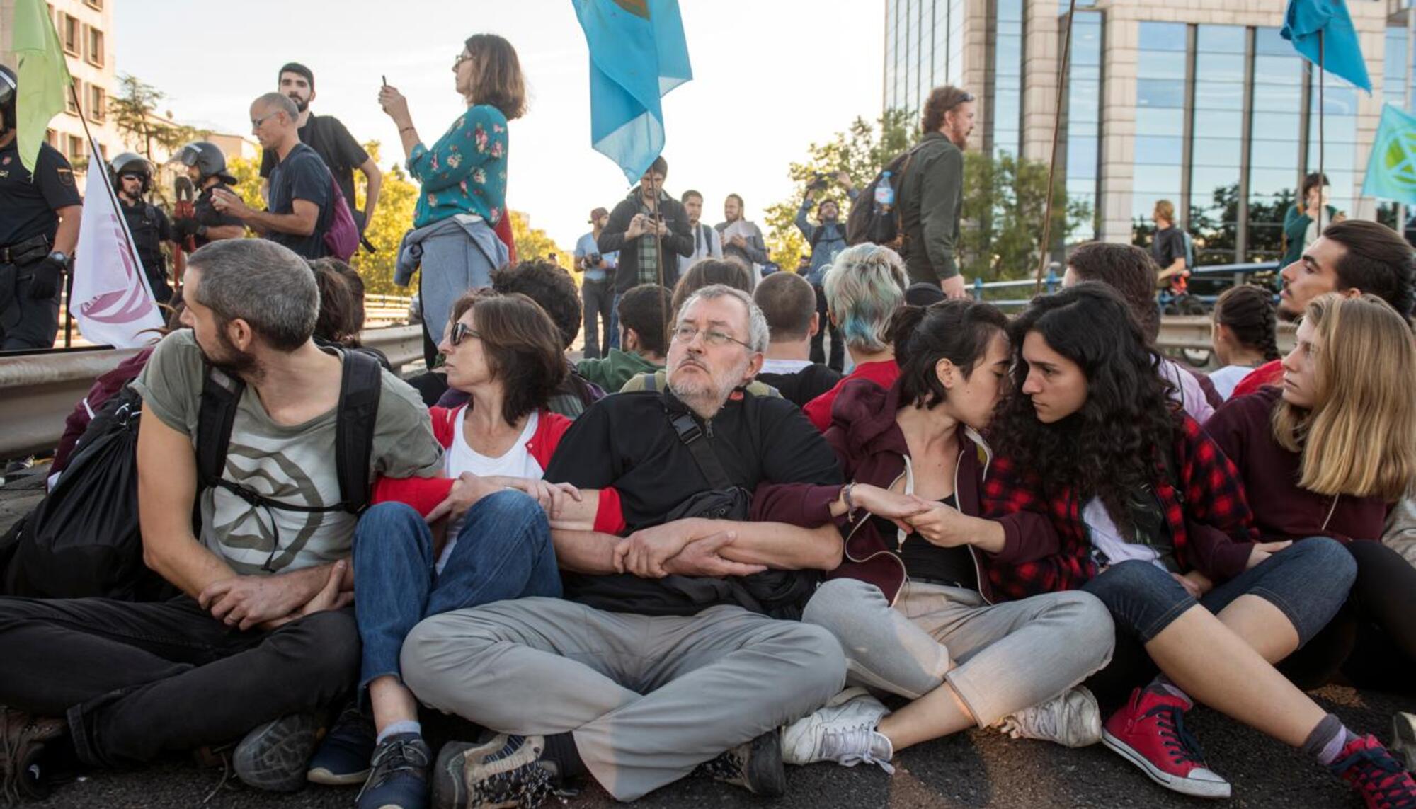 Jorge Riechmann protesta climática 10_2019