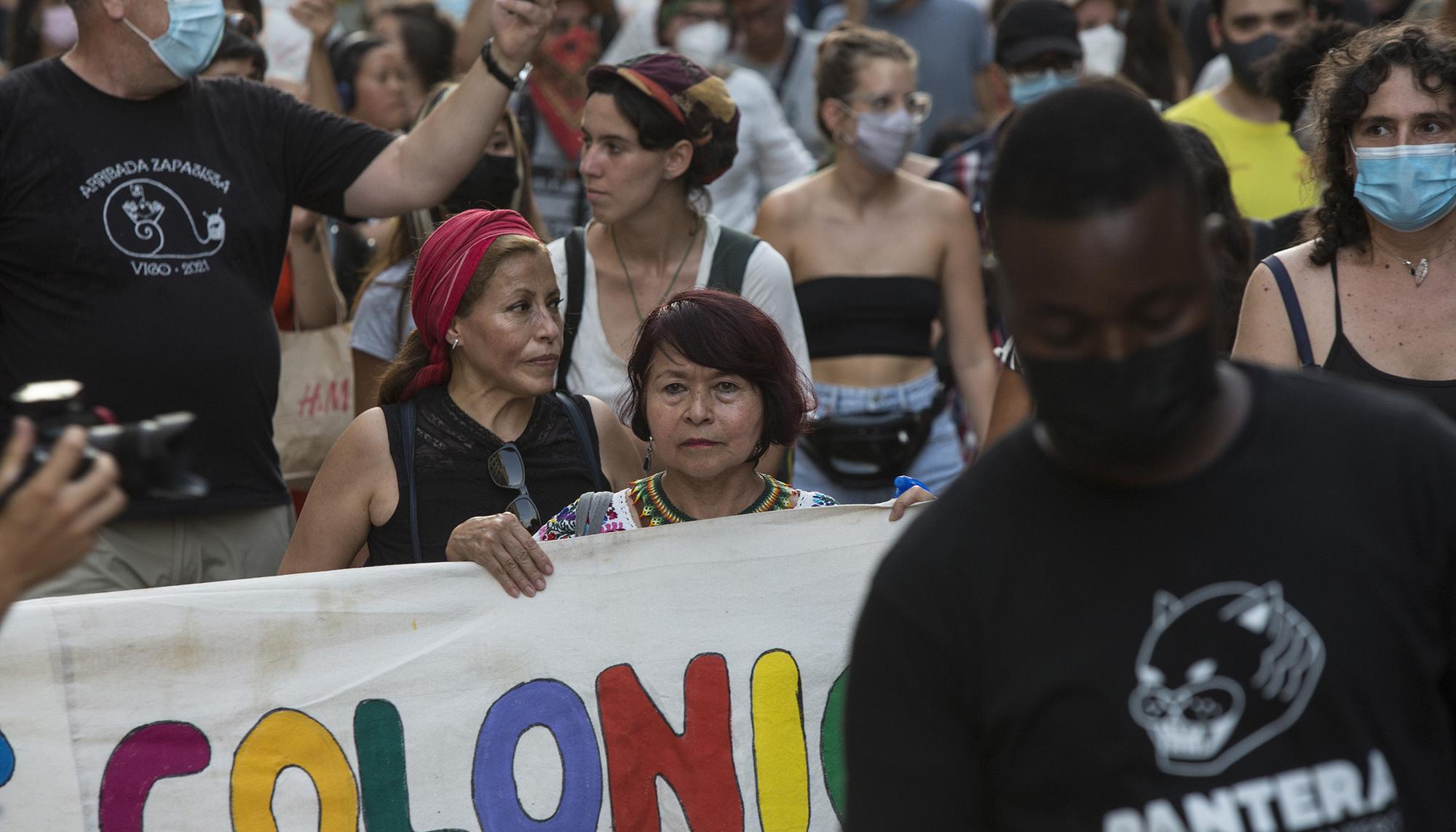 Zapatistas en Madrid, manifestación 13 de agosto 2021 - 3