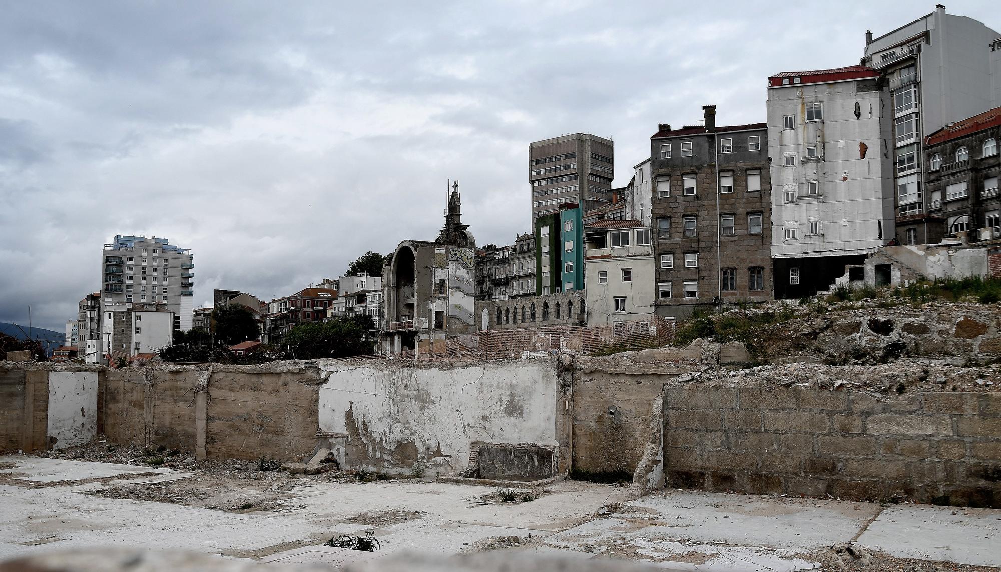 O barrio do Cura ao comezo das obras