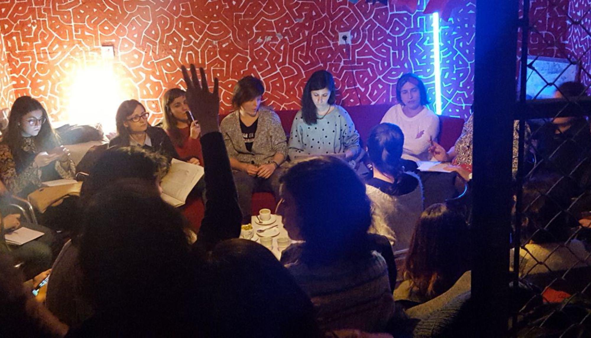 Asamblea de mujeres periodistas en Madrid