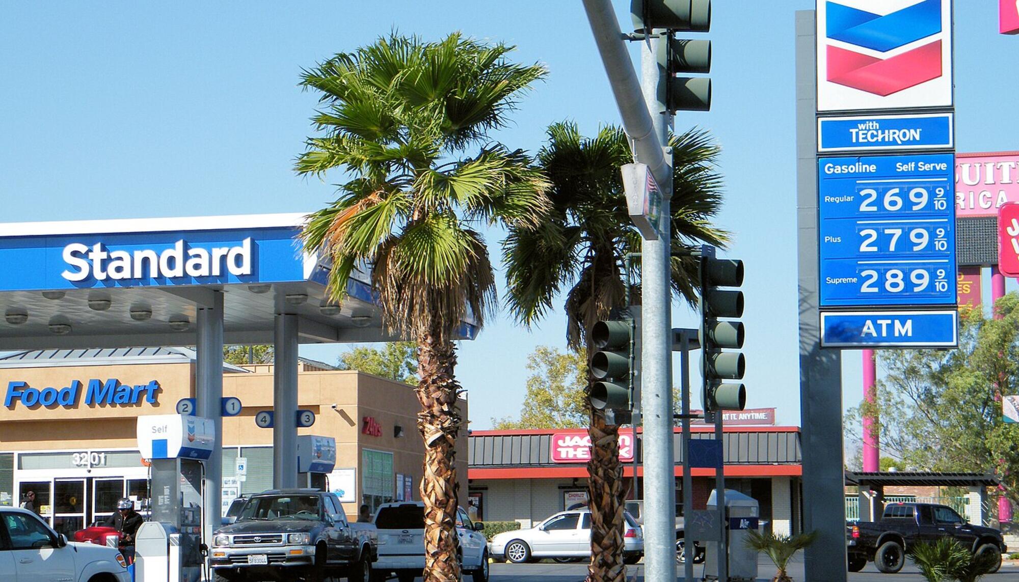 Gasolinera de Chevron en Estados Unidos. 