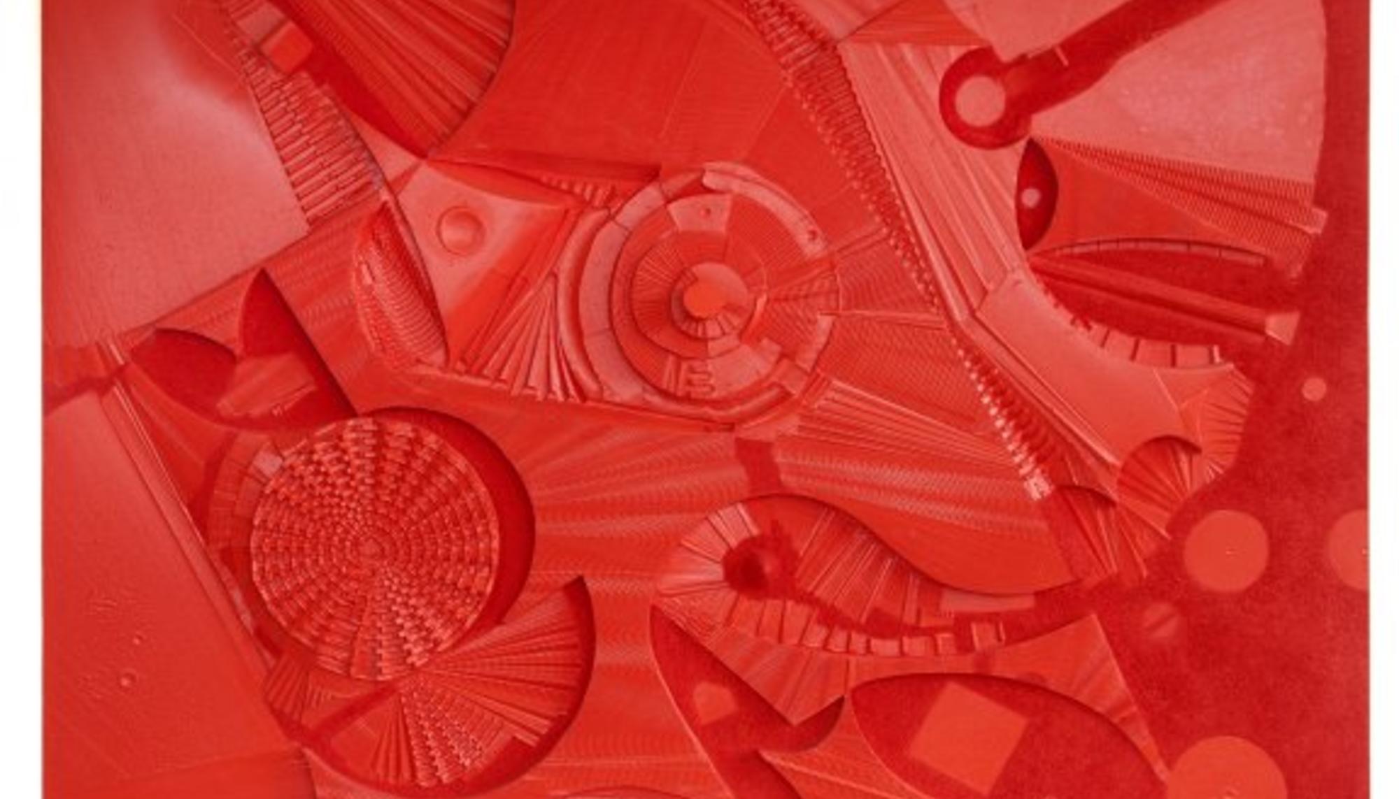 Una de las obras del pintor Alejandro Mieres, amante de la geometría