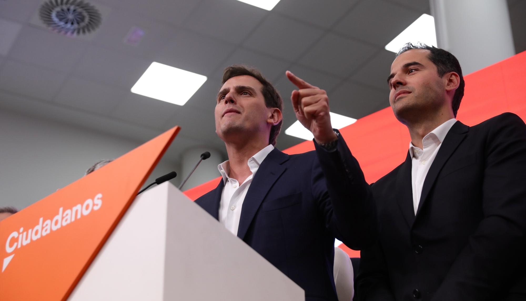 Noche electoral Ciudadanos 26M Albert Rivera rueda de prensa