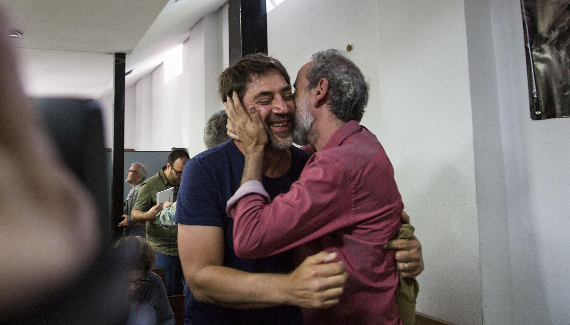 Javier Bardem y Willy Toledo en la San Carlos Borromeo