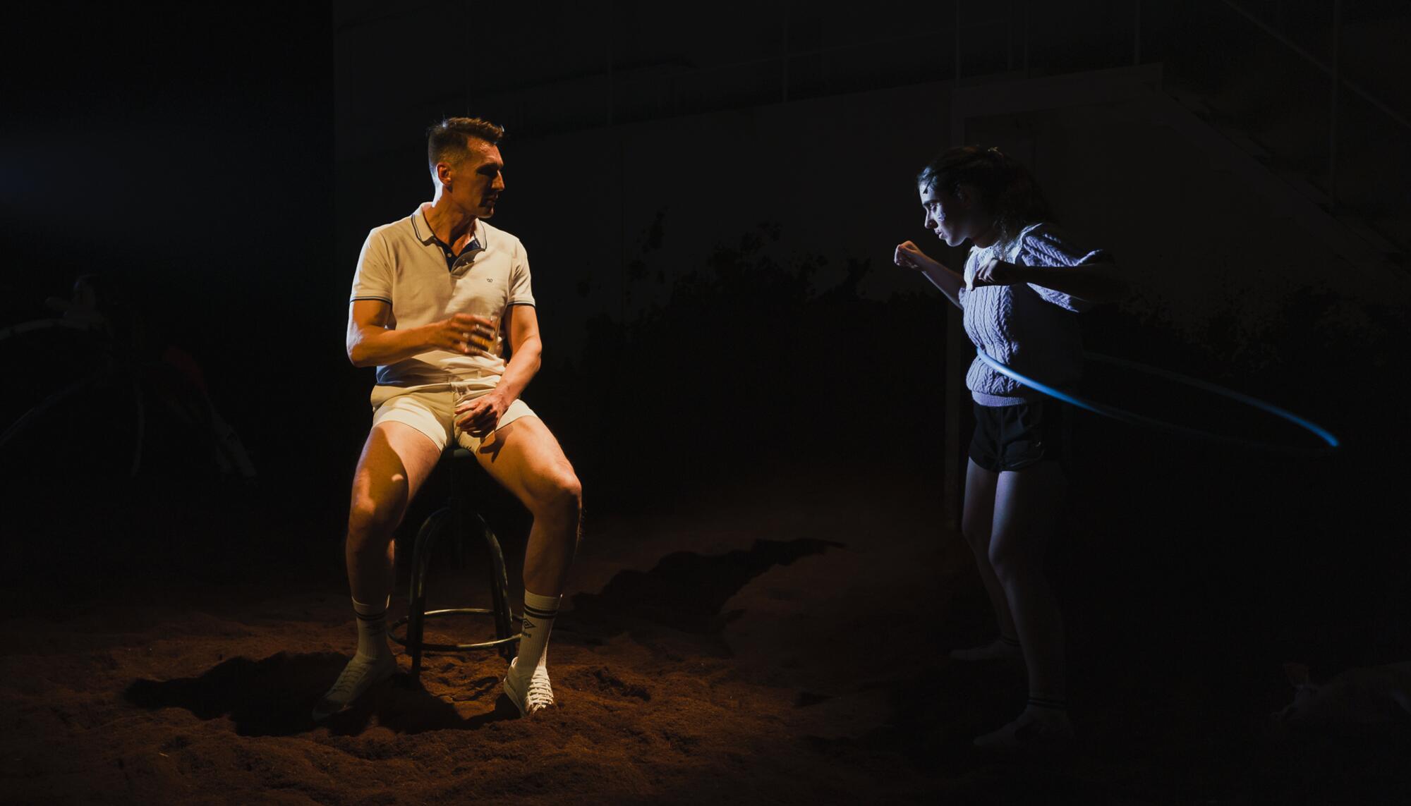 Escena de la obra de teatro ‘Primera sangre’, dirigida por María Velasco