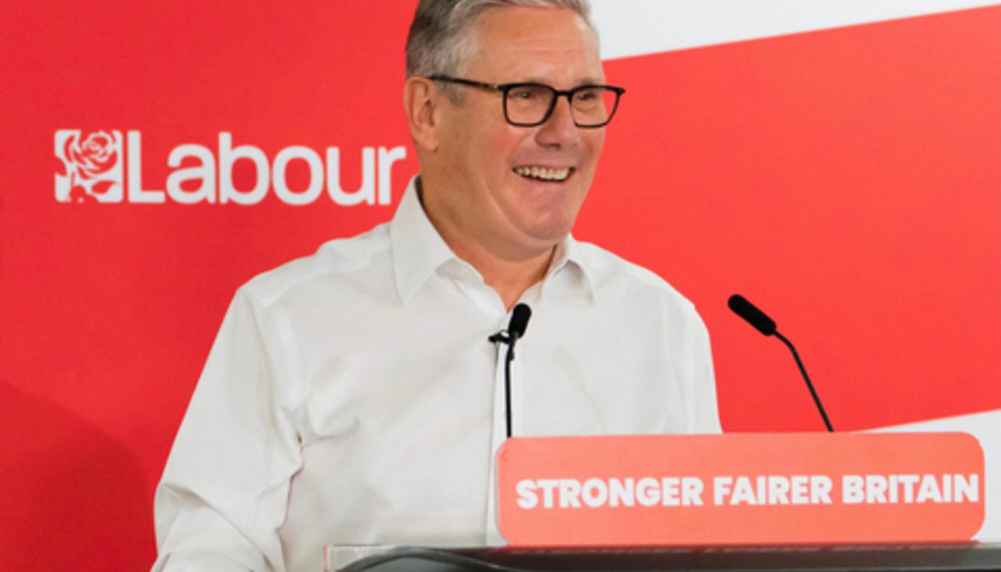 El primer ministro británico Keir Starmer, en un acto del Partido Laborista