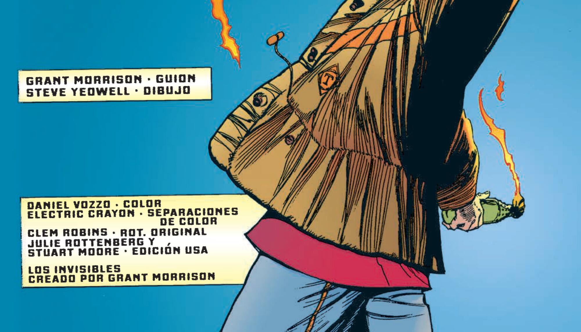 Una página del cómic ‘Los Invisibles’, de Grant Morrison y Steve Yeowell