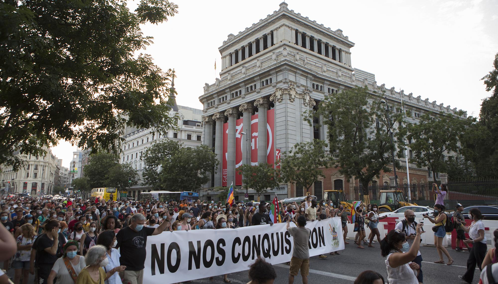 Zapatistas en Madrid, manifestación 13 de agosto 2021 - 5