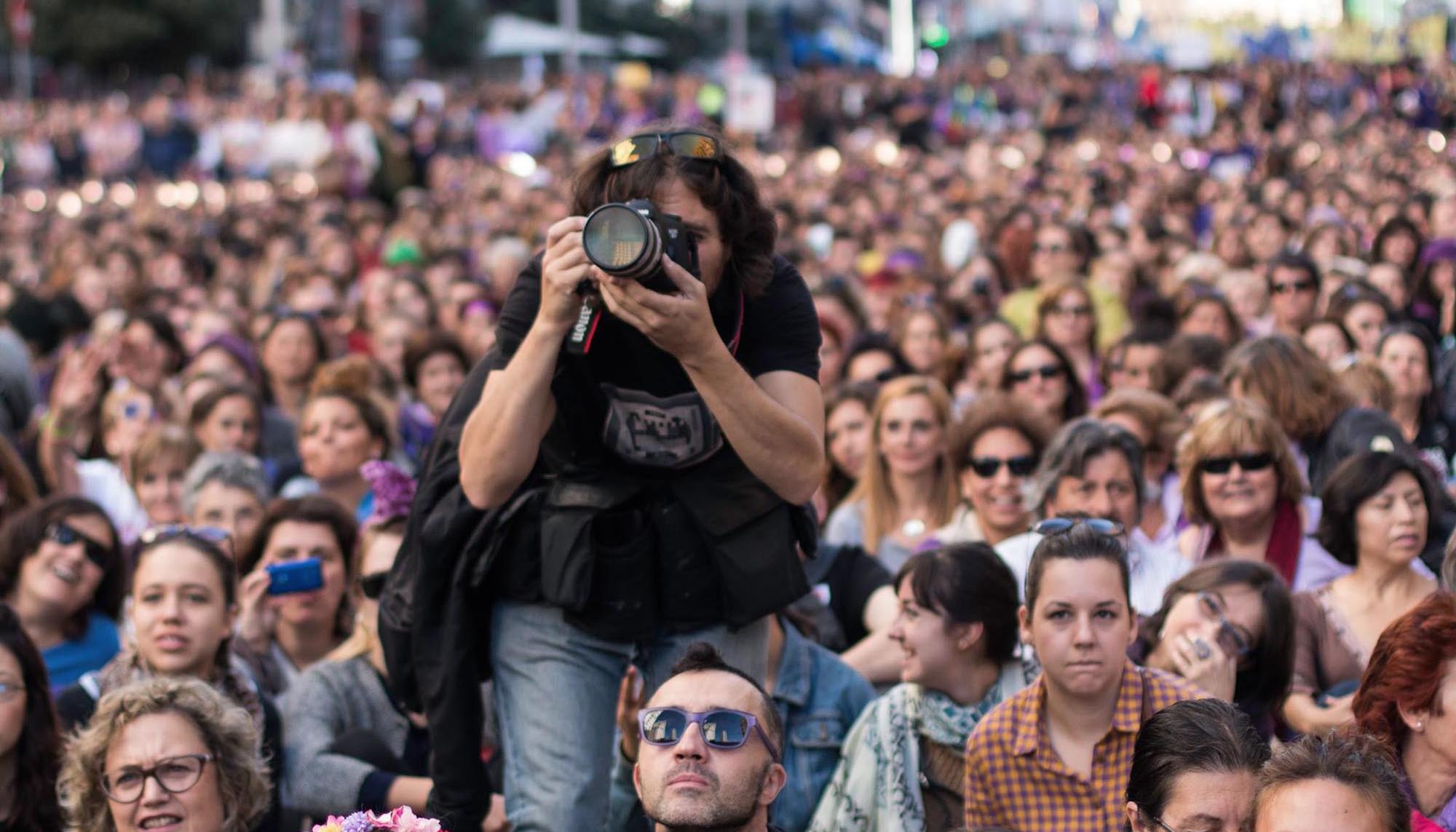 El fotógrafo David Fernández el 7N