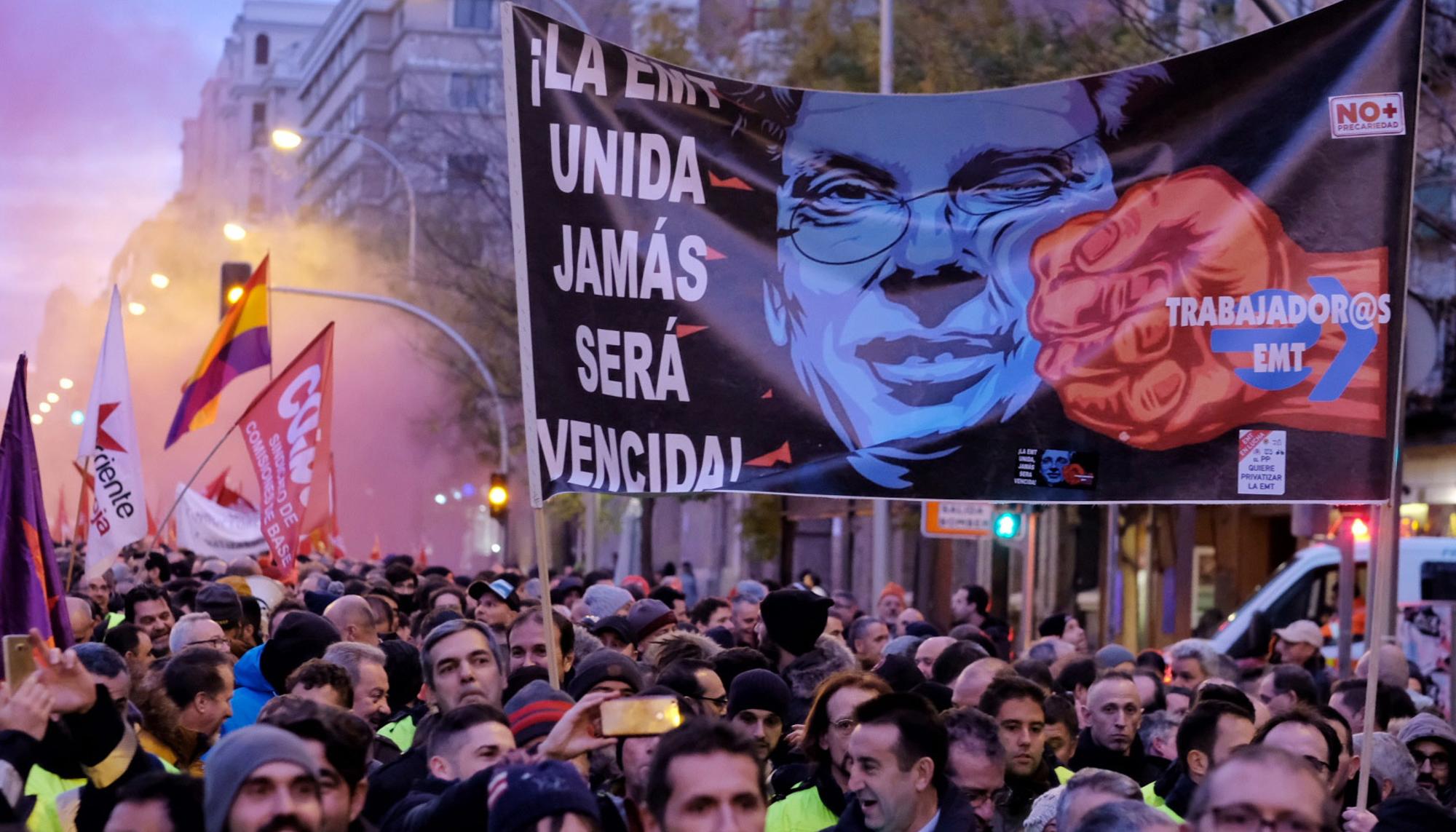 Manifestacion Huelga EMT