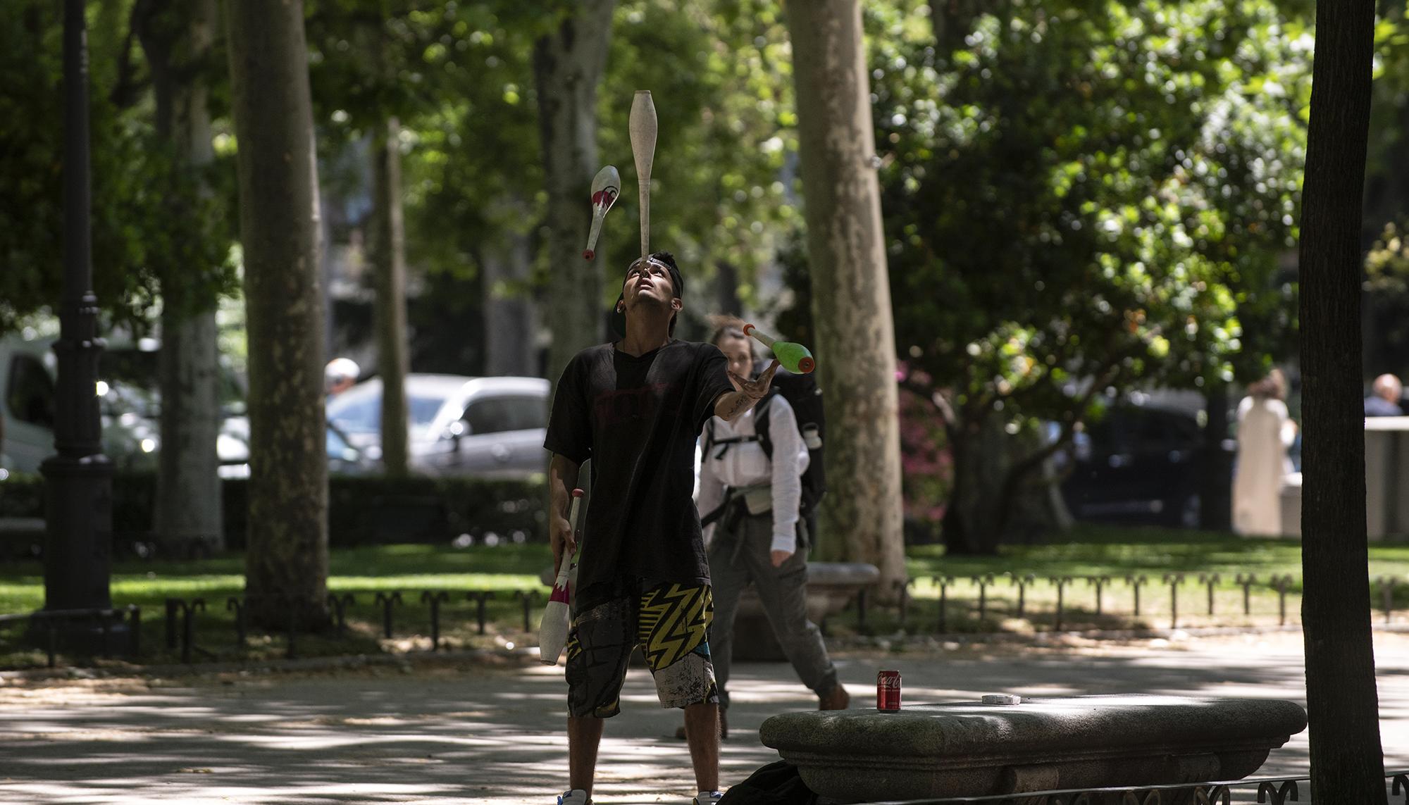 Malabares en el Paseo del Prado