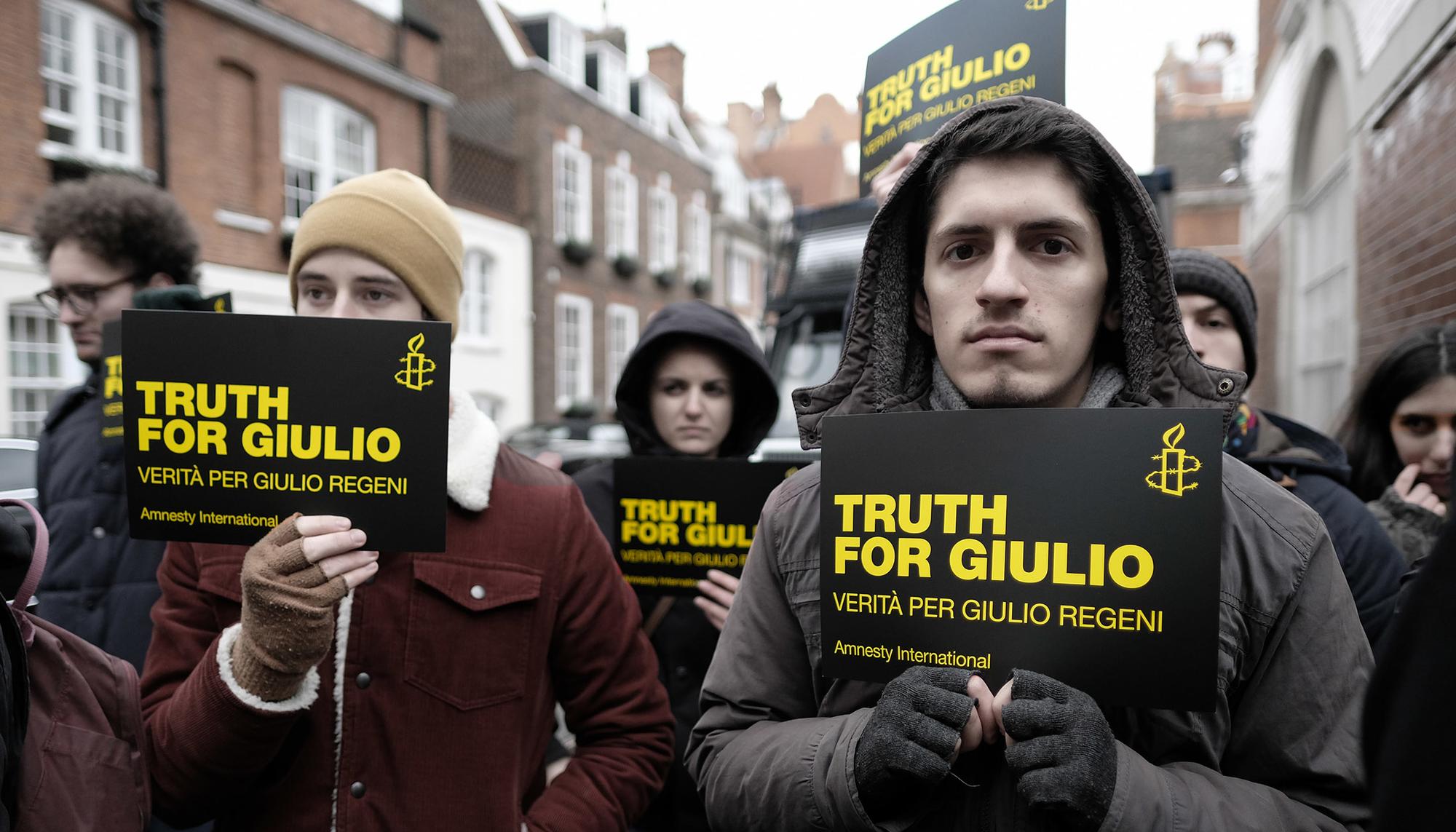 Giulio Regeni Concentracion Londres