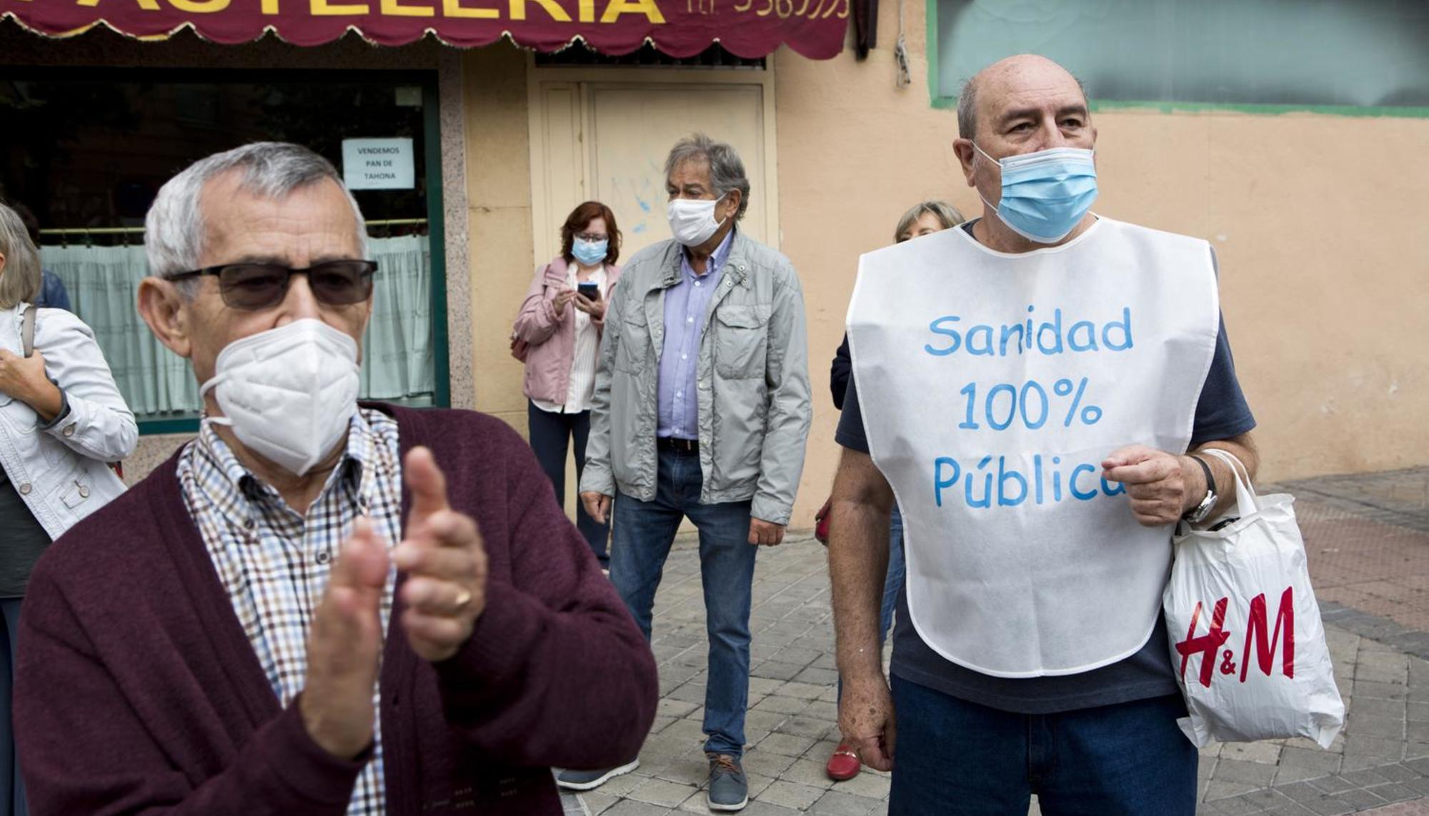 Concentraciones contra las políticas de la Comunidad de Madrid durante el covid - 1
