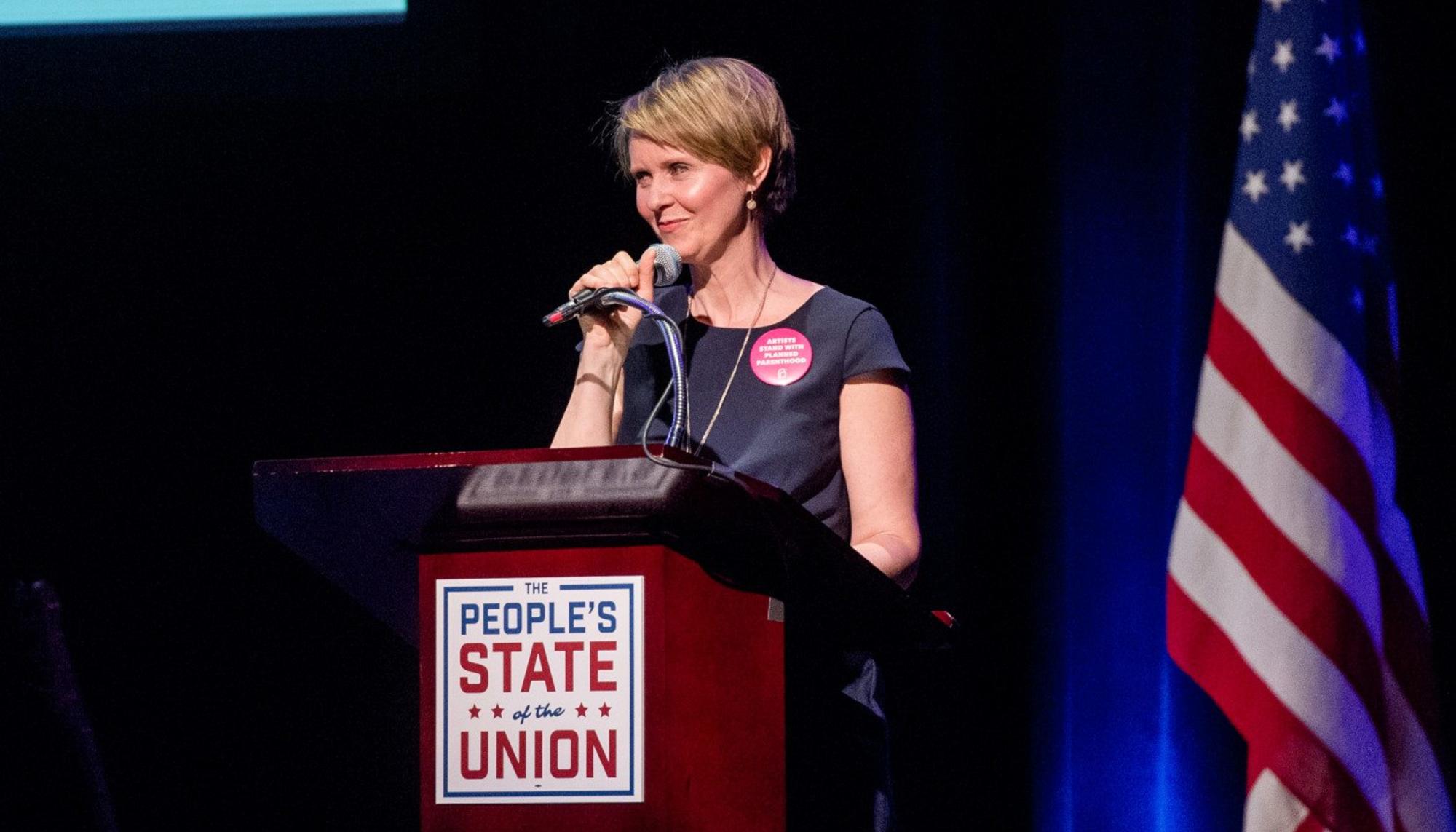 Cynthia Nixon, candidata a gobernadora de Nueva York