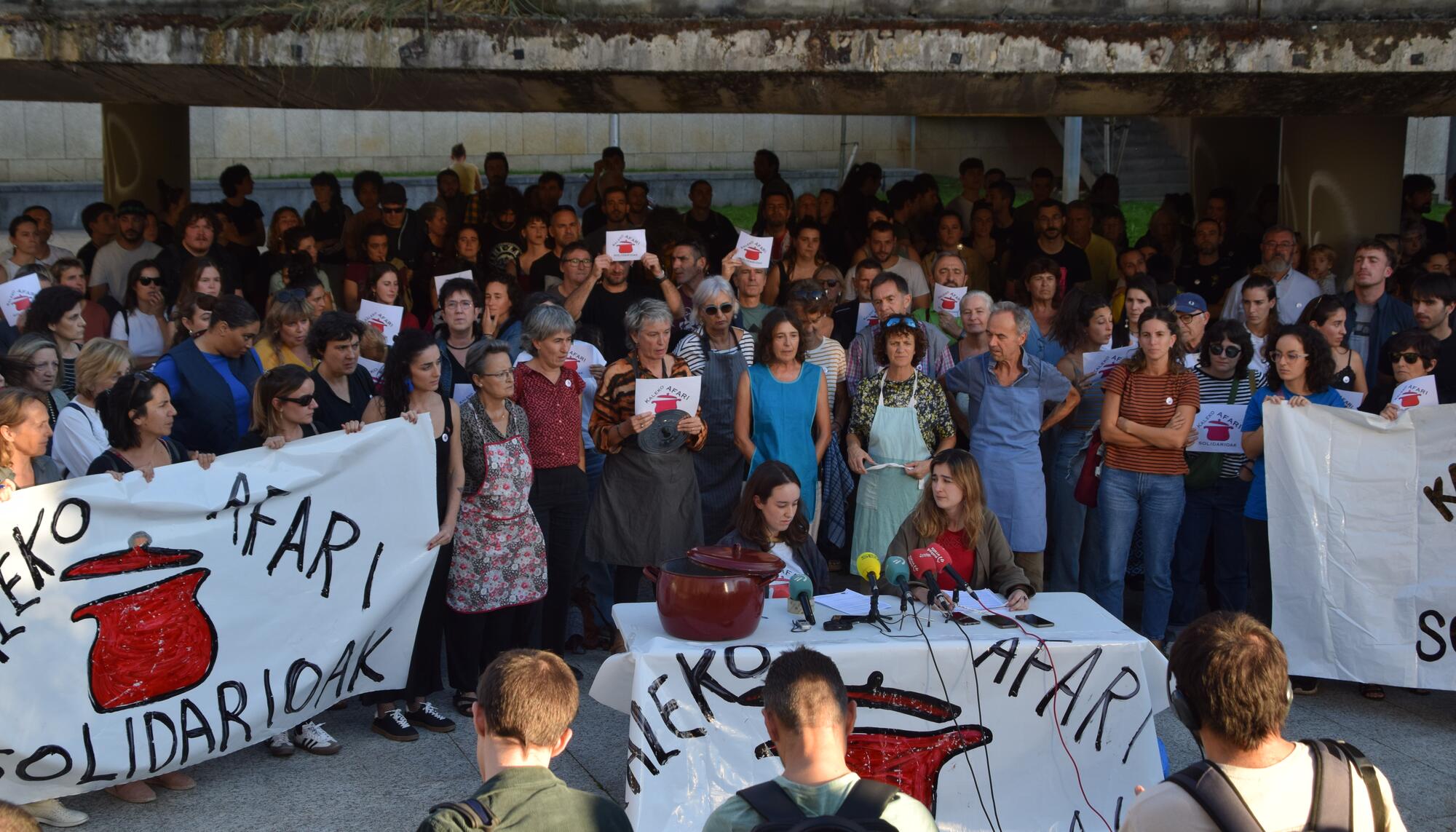 Kaleko Afari solidarioak Egia Donostia 2