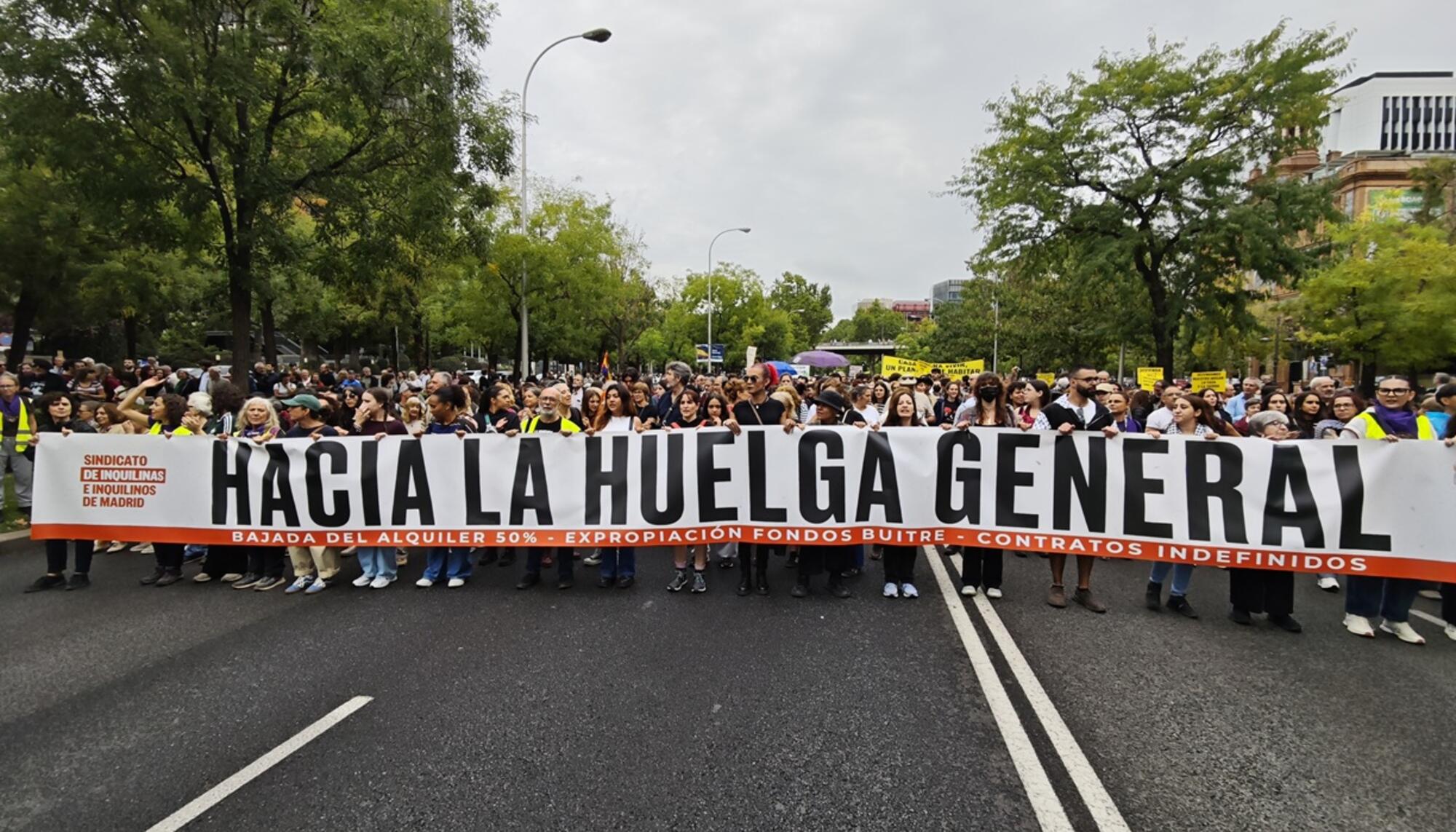 Mani 3Oct hacia la huelga general