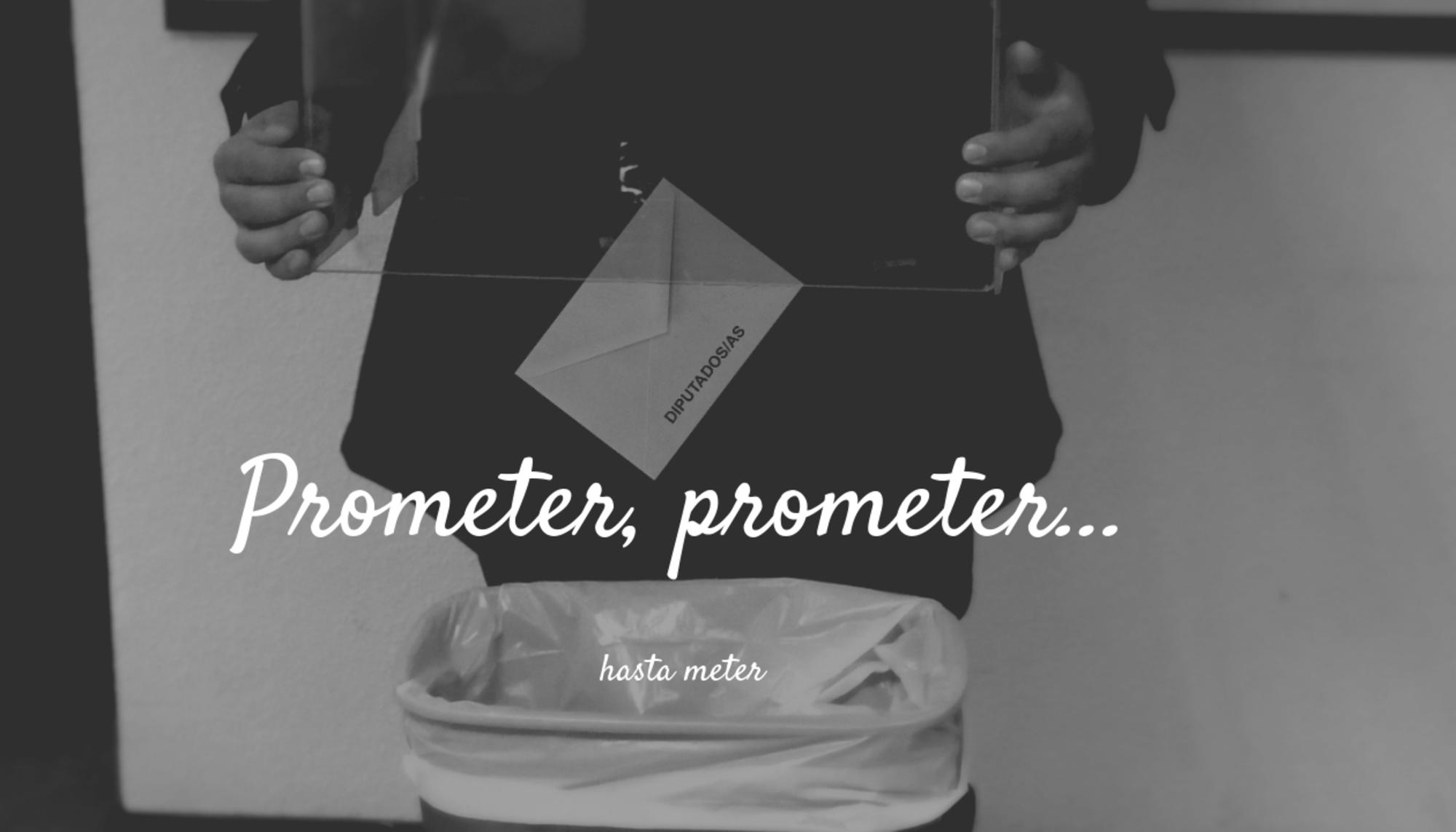 Portada Prometer, prometer...