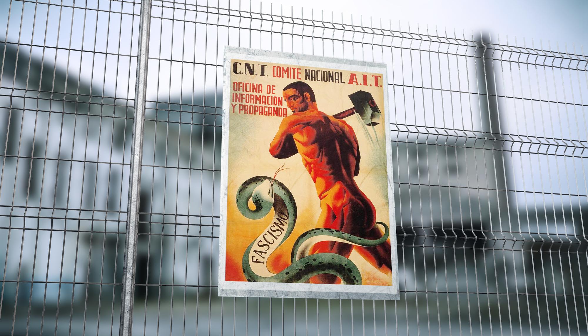 montaje fuera sindicato fascista