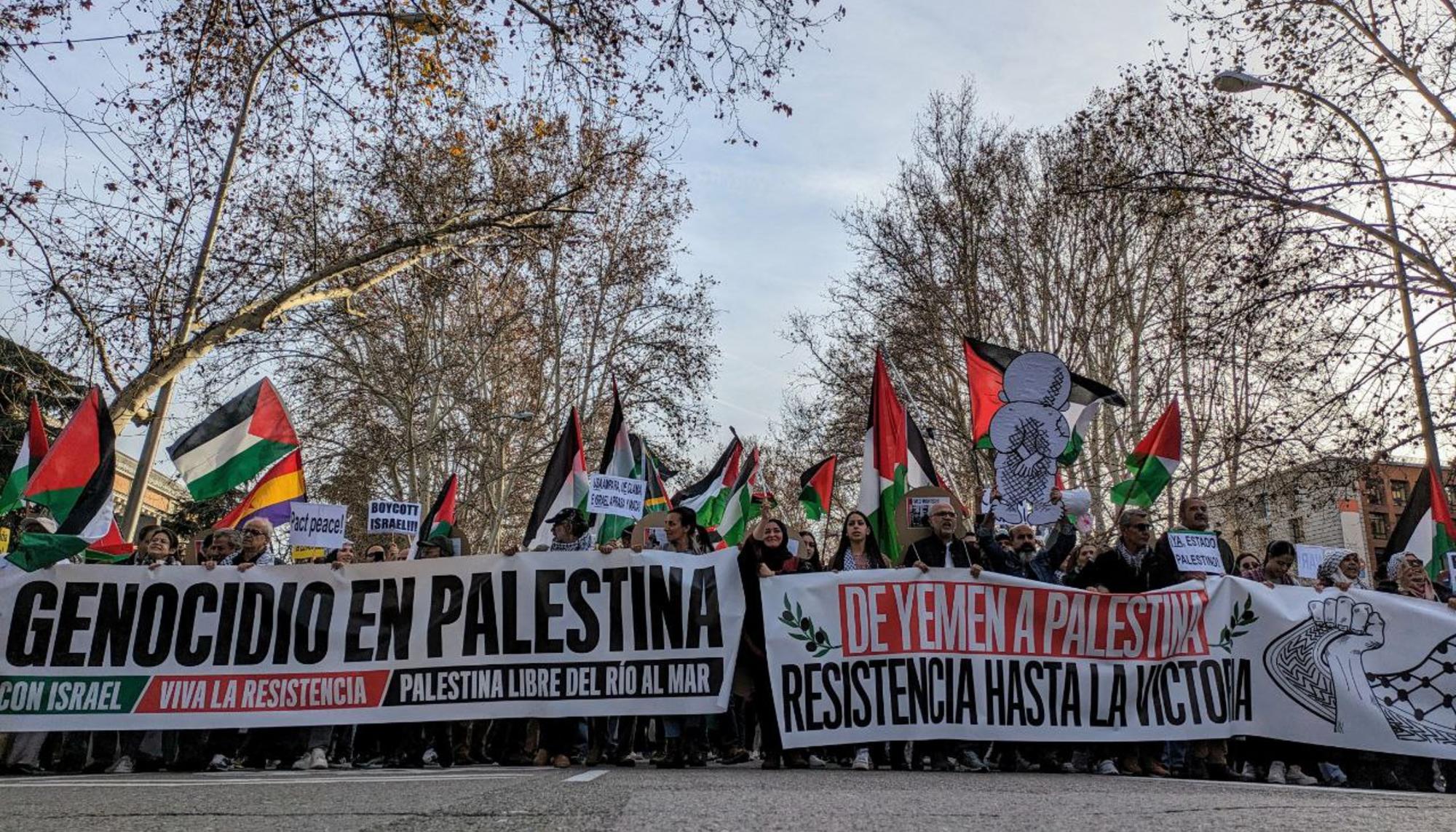 Manifestación estatal Palestina Madrid 25 enero 2024 - 1