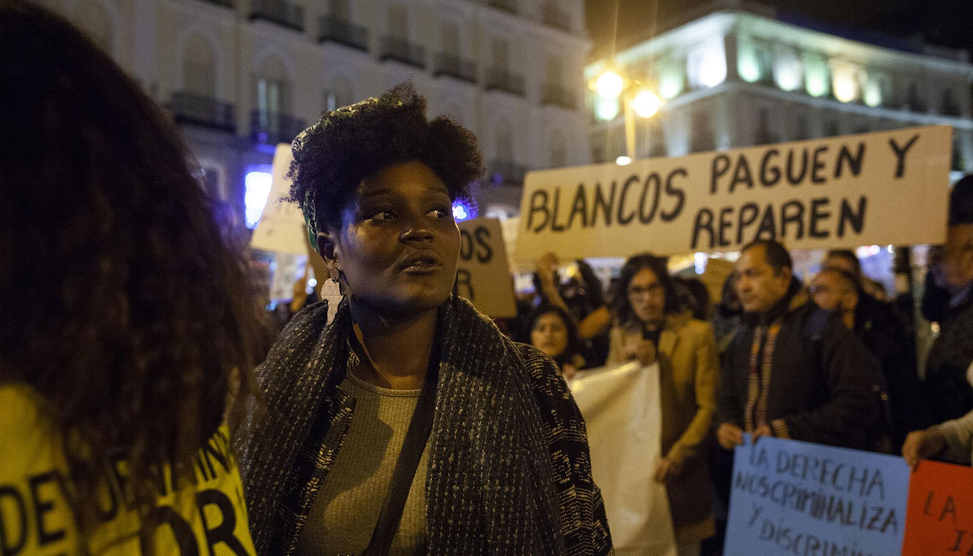 Manifestación contra el racismo institucional 1