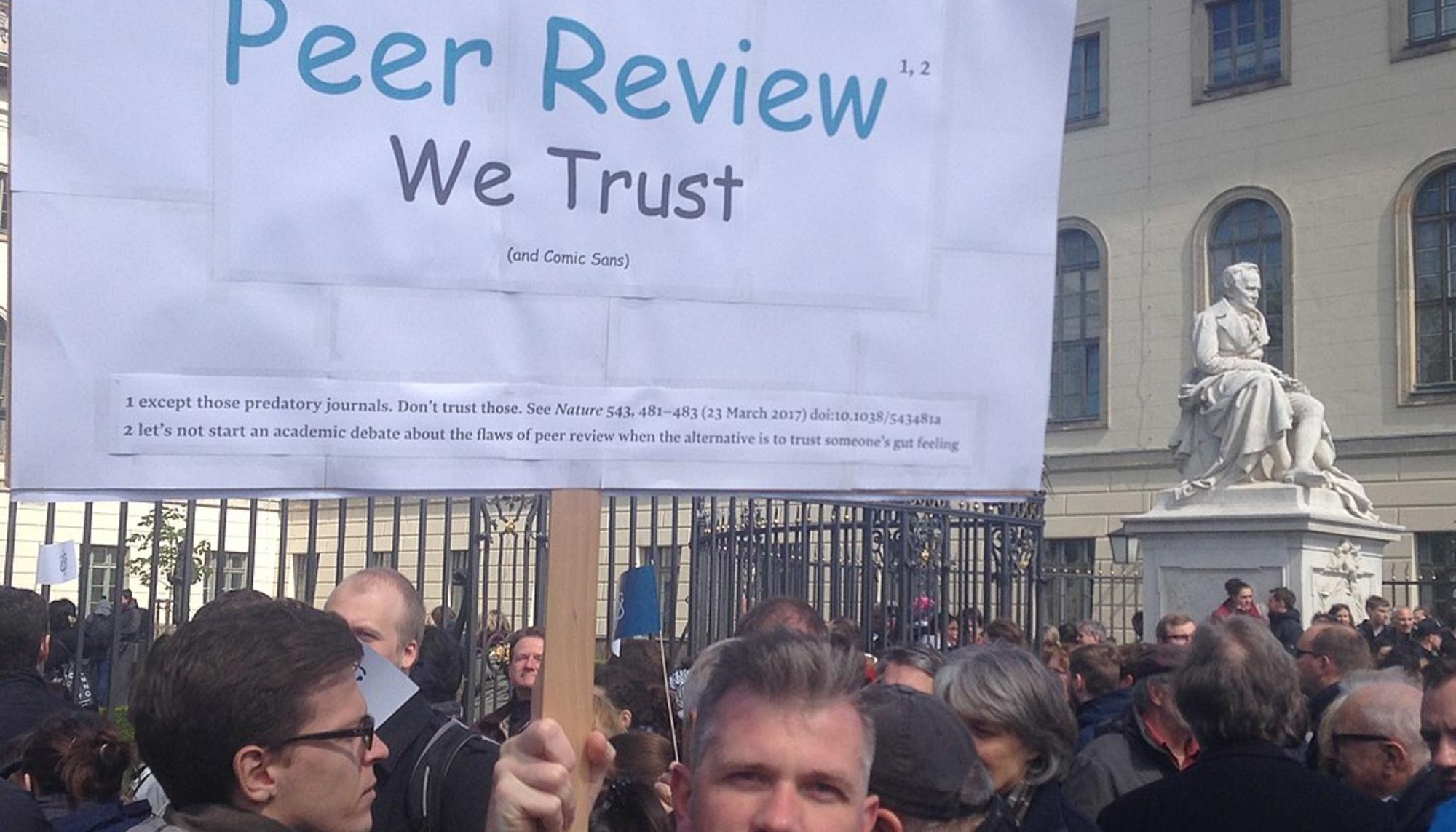 In peer review we trust
