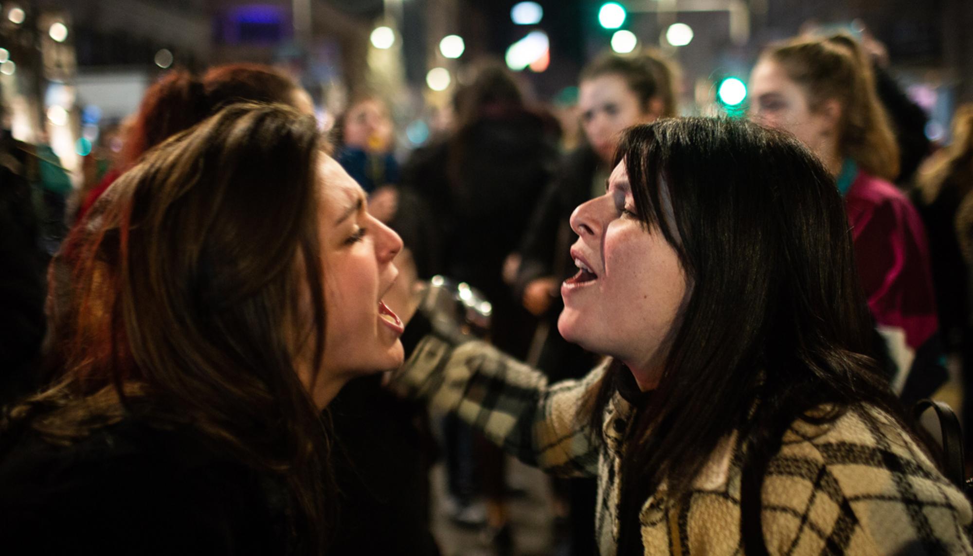 Caceralada por el 8M n la Puerta del Sol, Madrid - 19