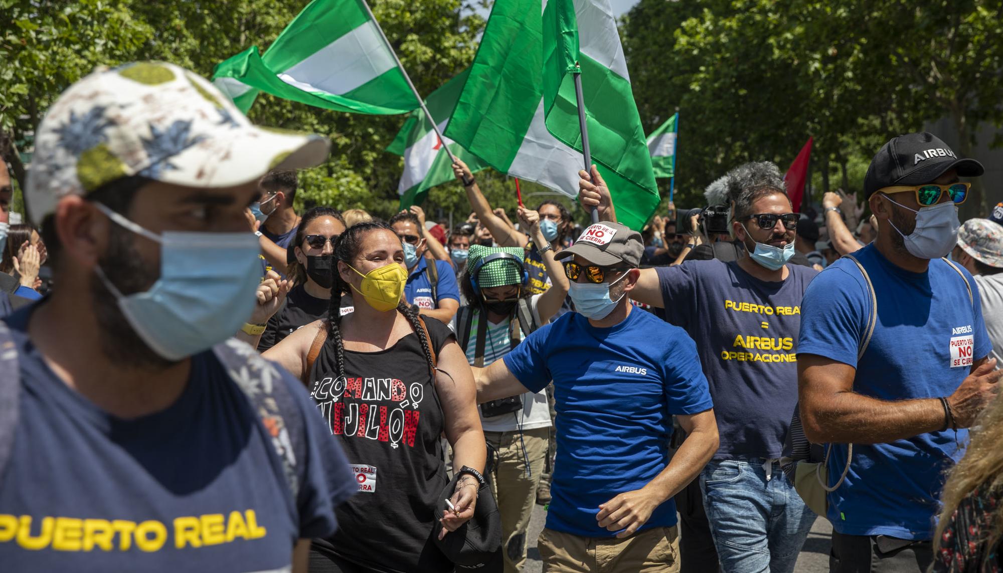 Marcha Airbus Puerto Real Ministerio Industria - 2