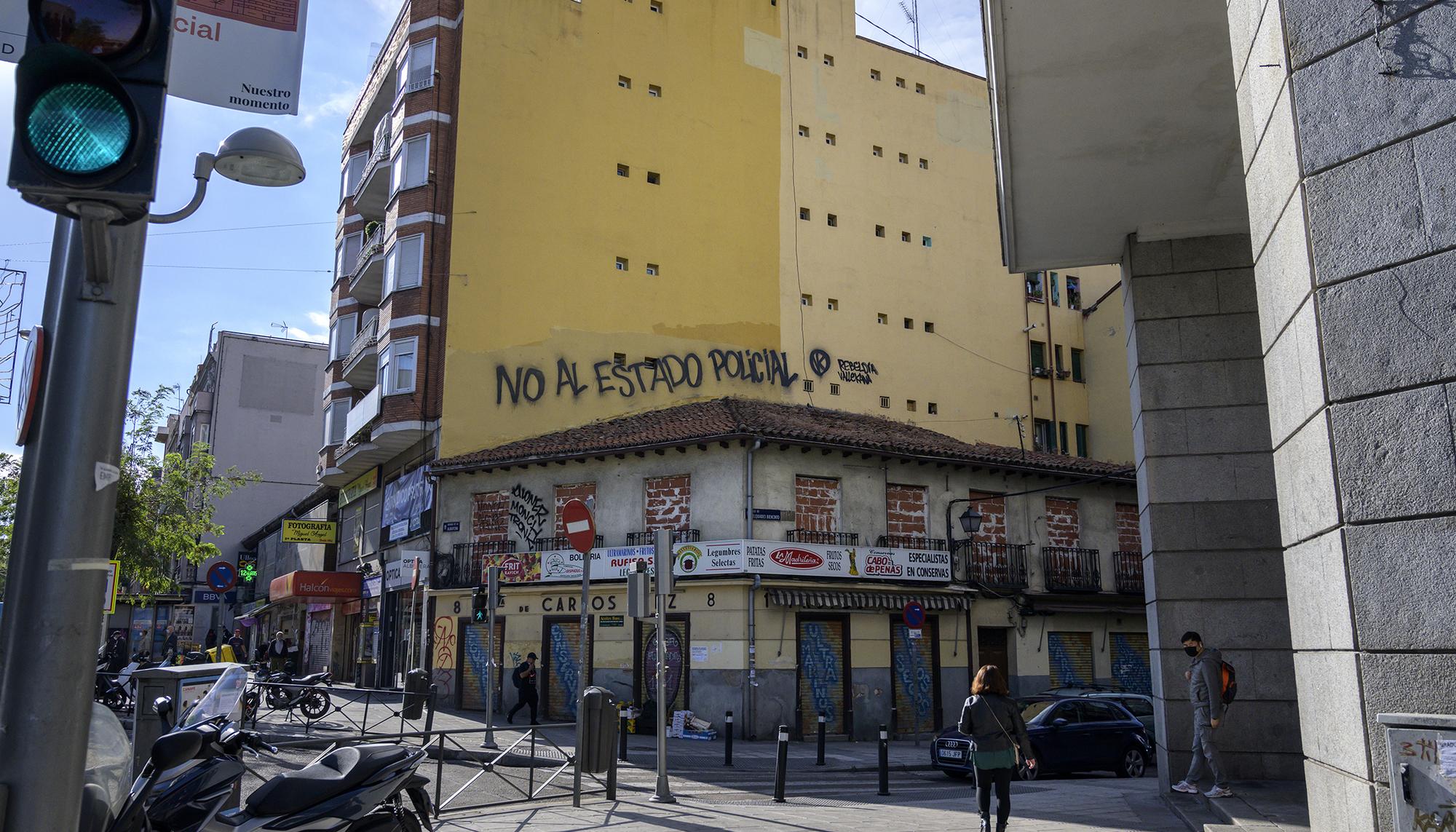 No al estado policial vallecas