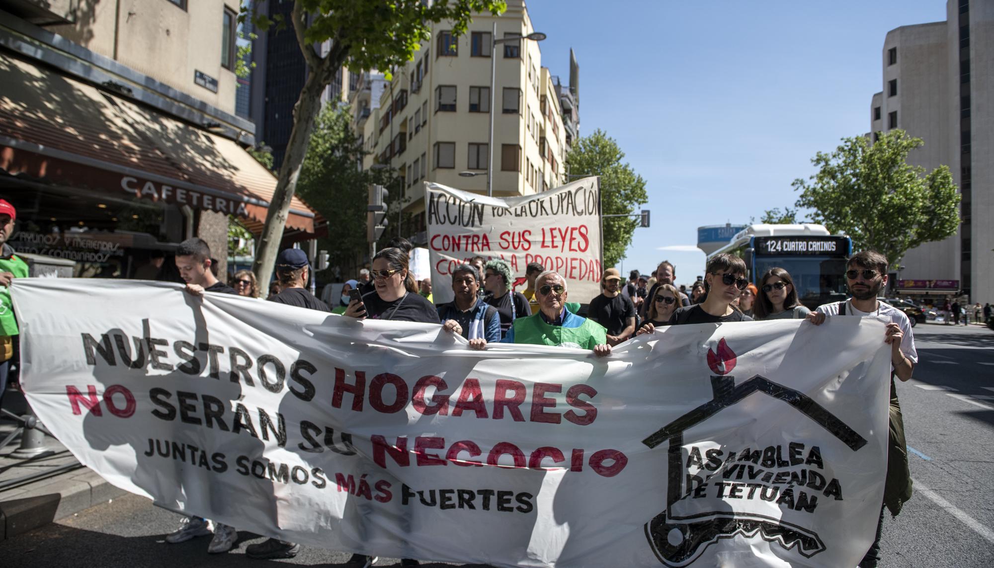 Manifestación derecho vivienda Tetuán - 1