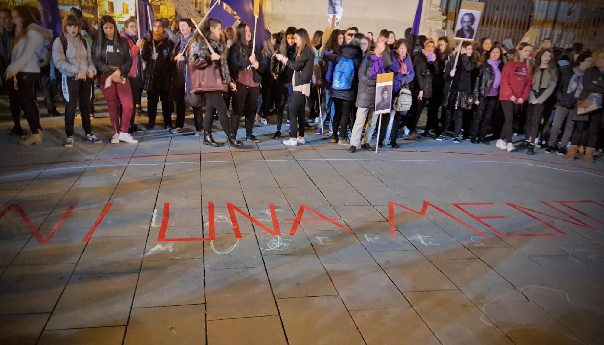 8M Logroño circulo ni una menos