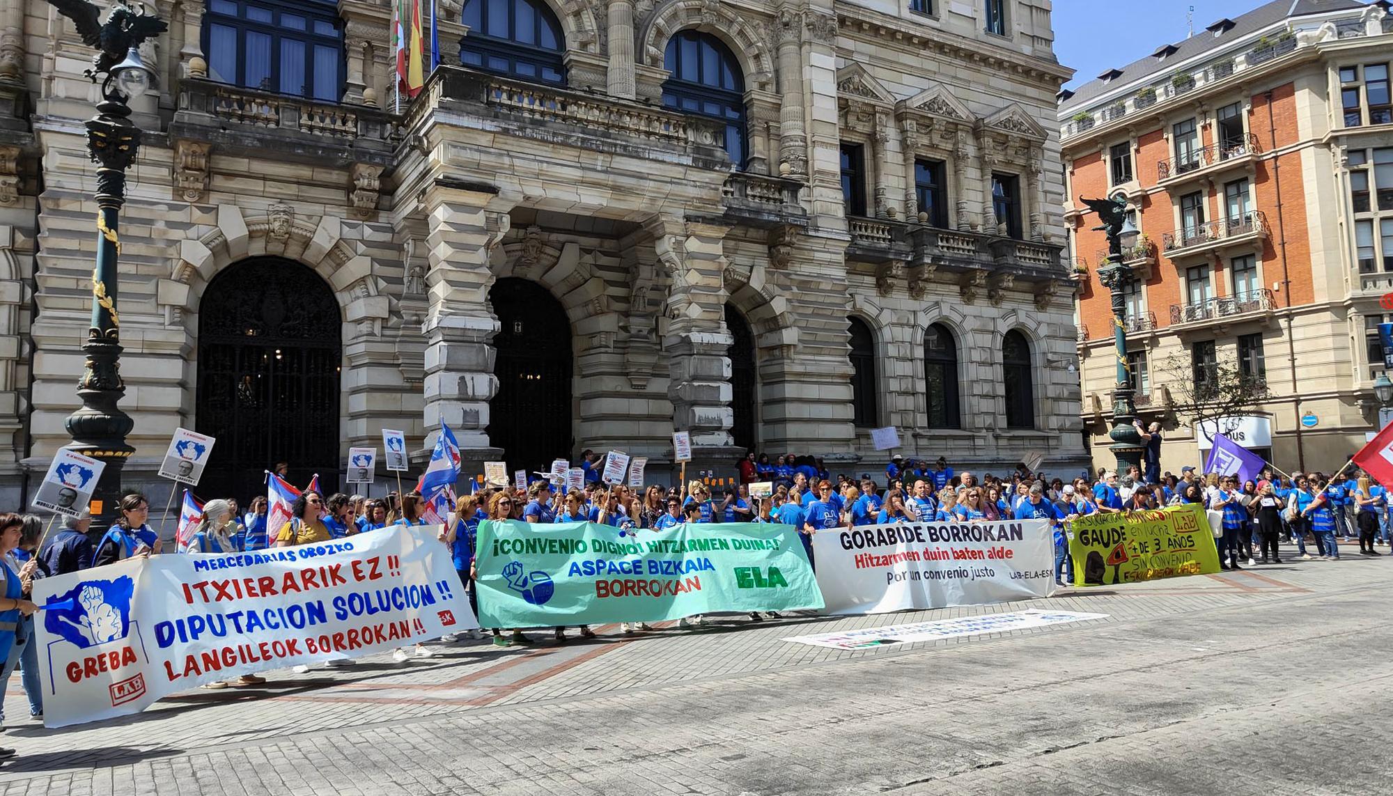 marea azul huelga