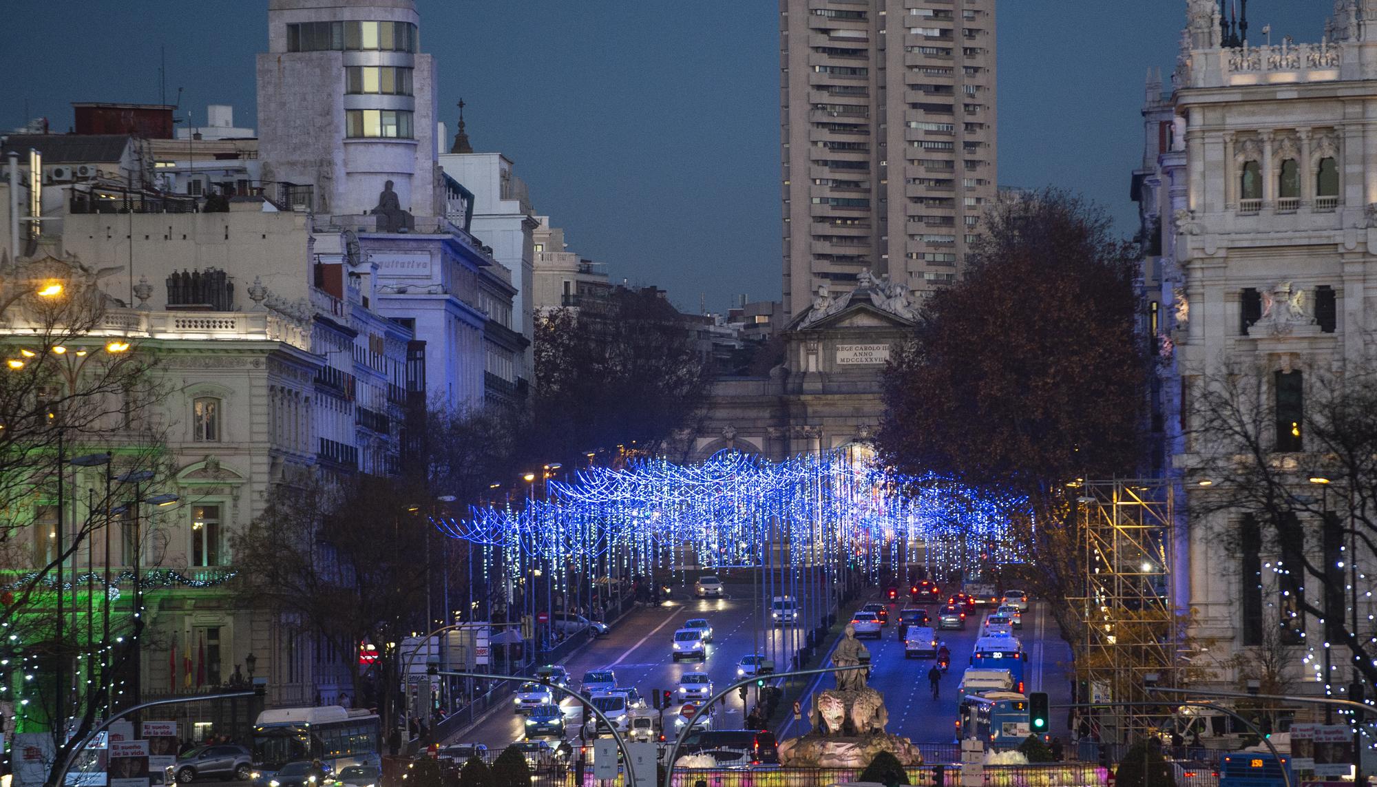 Luces de Navidad en la calle Gran Vía