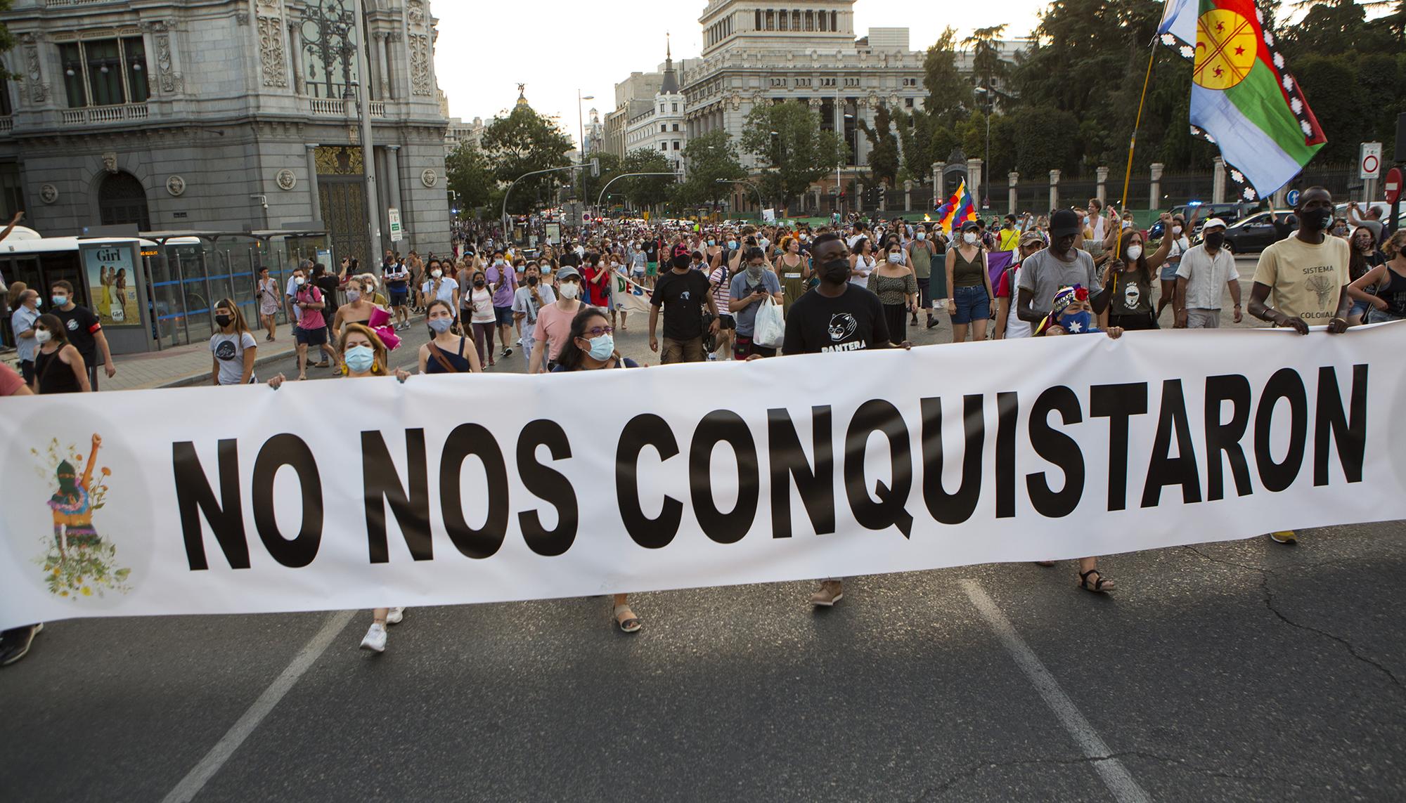 Zapatistas en Madrid, manifestación 13 de agosto 2021 - 6