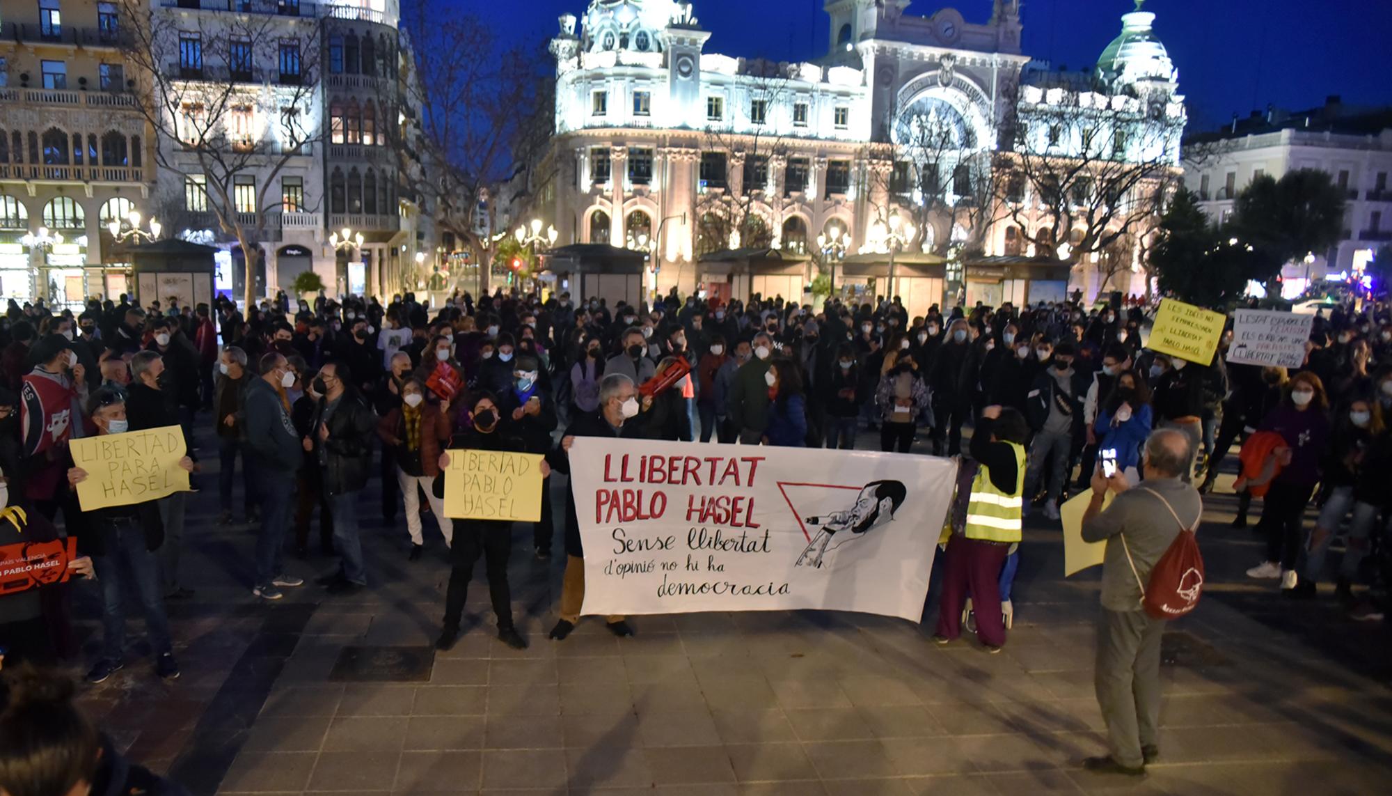 valencia concentracion pablo hasel