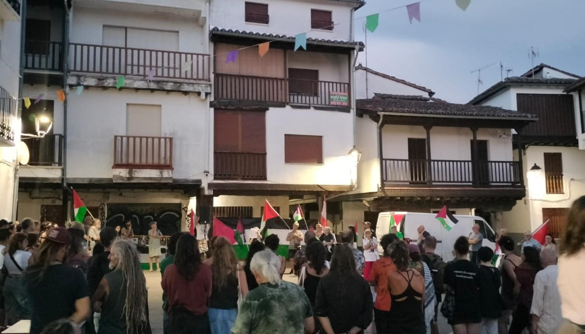 Concentración apoyo Palestina Extremadura