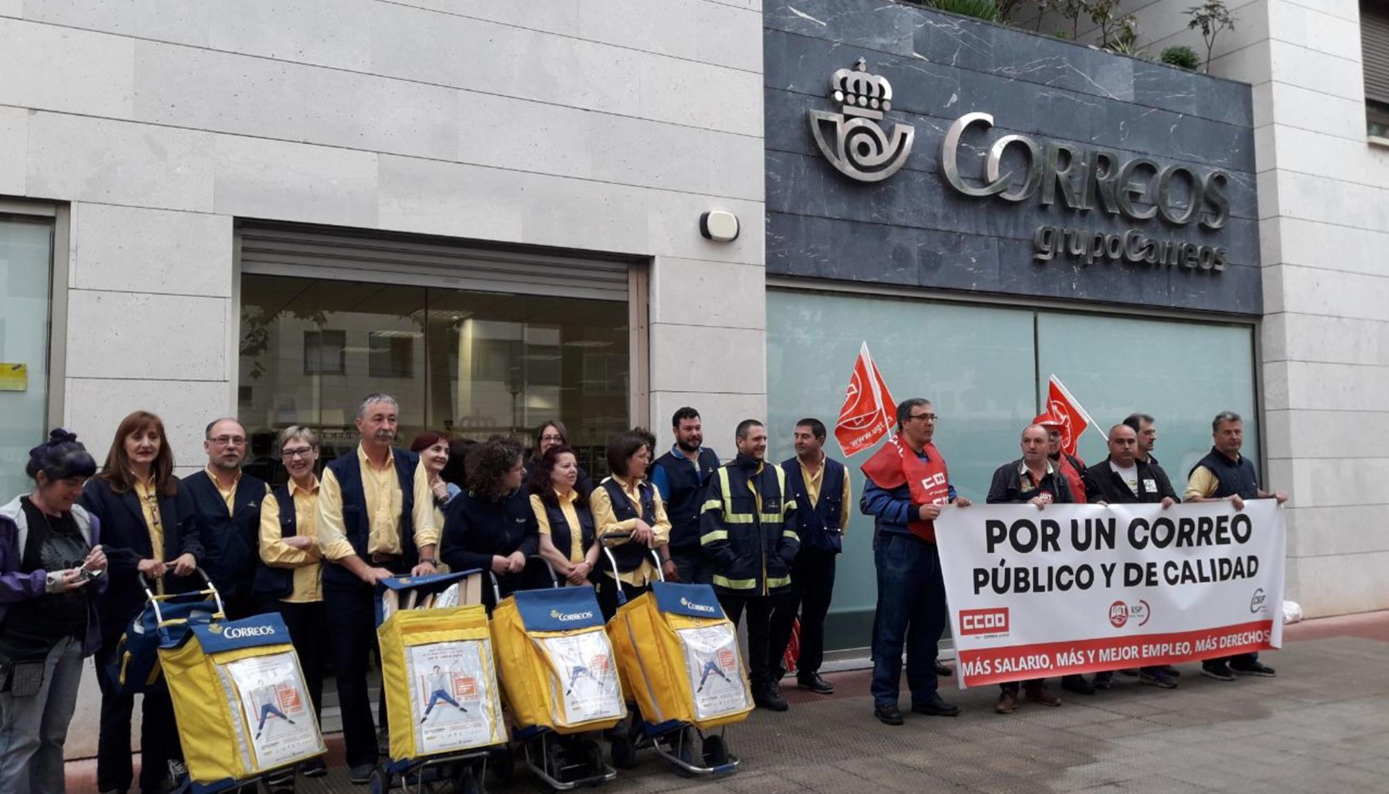 Huelga Correos Logroño