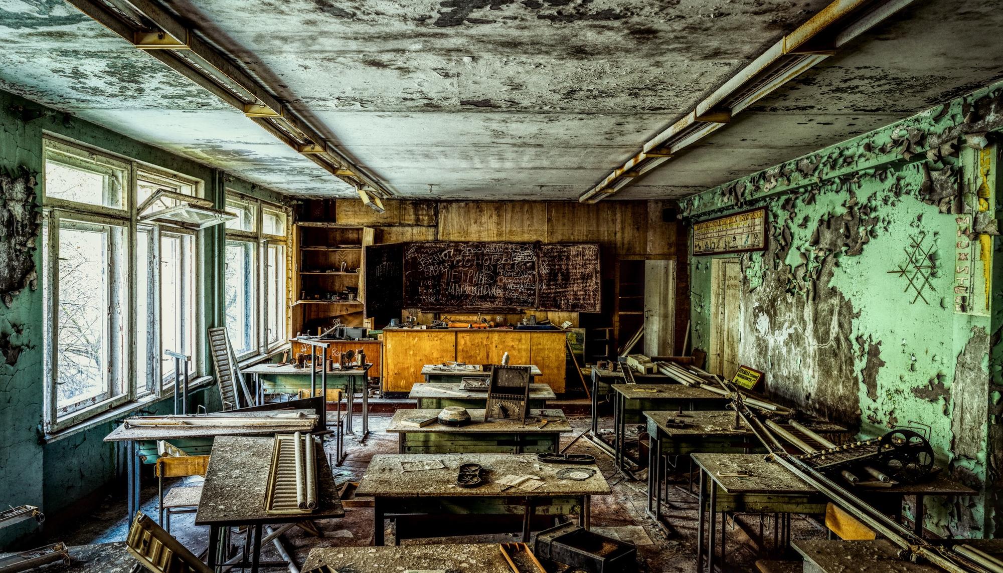 Edificio en la Zona de Exclusión de Chernóbil II. Imagen del documental 'Stalking Chernobyl'.