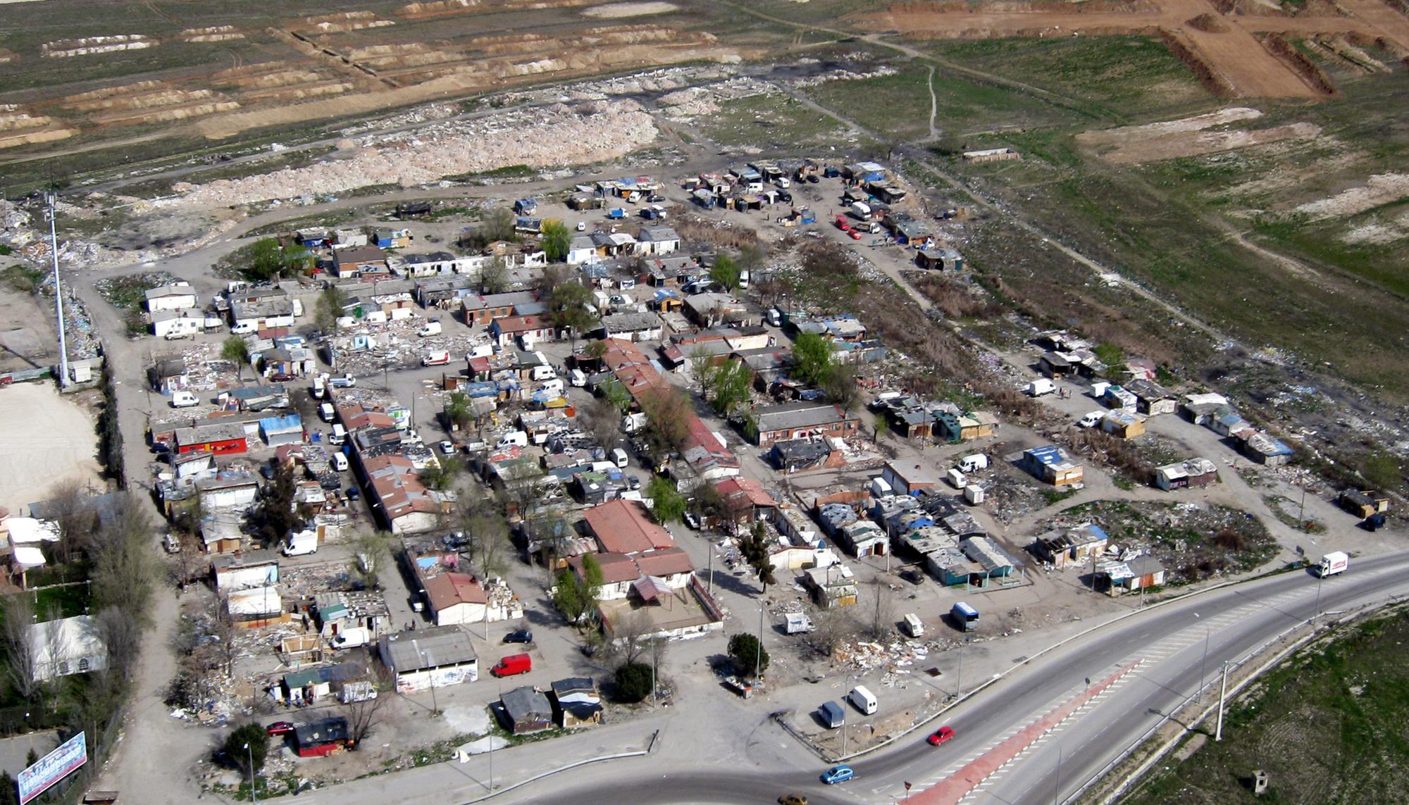 El poblado chabolista de El Cañaveral antes de ser demolido