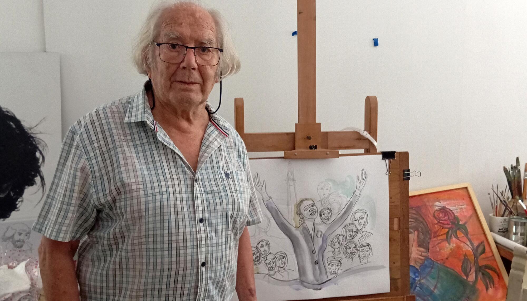 Adolfo Pérez Esquivel, premio Nobel en 1980 y director del Servicio Paz y Justicia de Argentina (Serpaj).