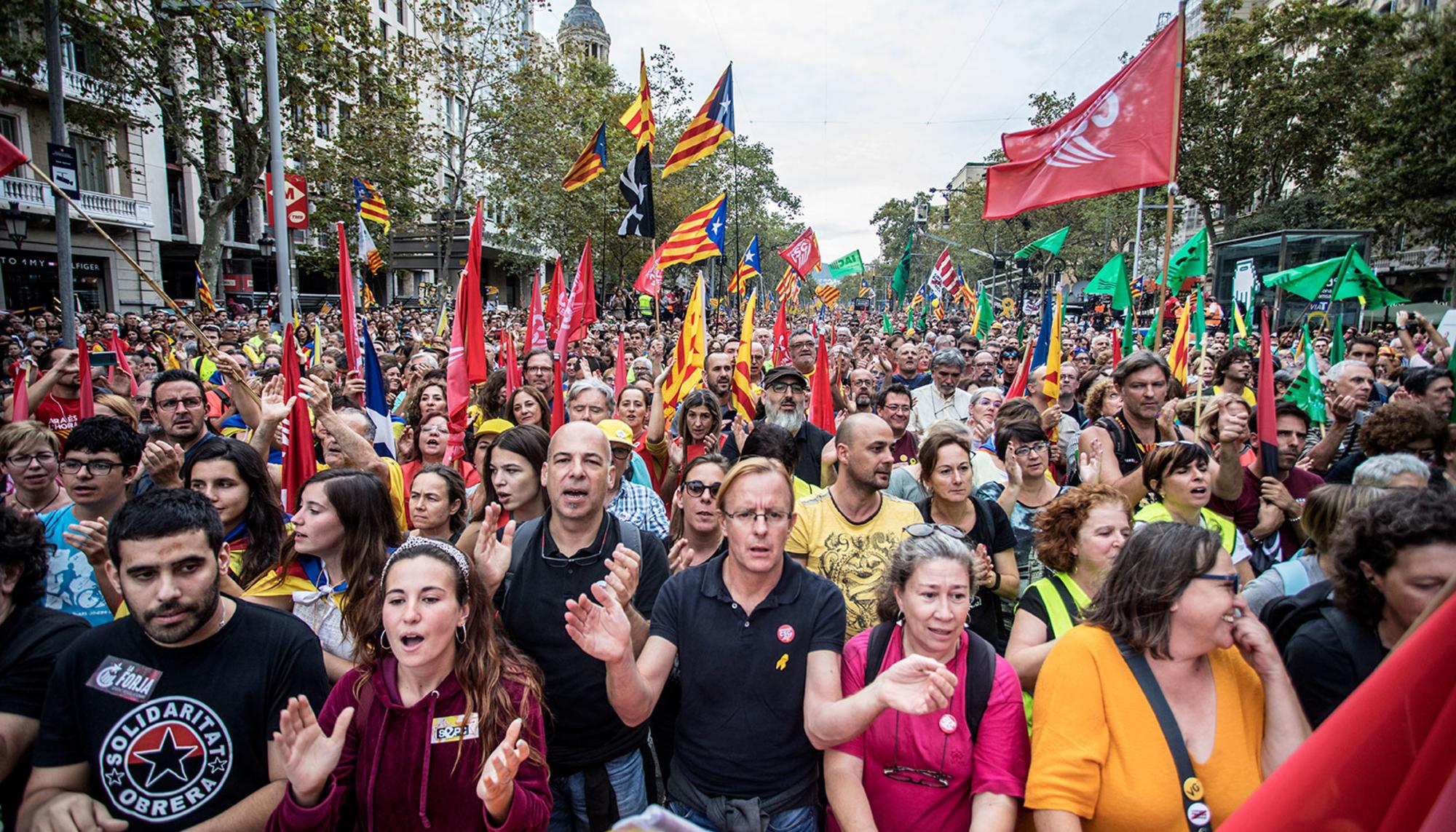 manifestación huelga 18 de octubre