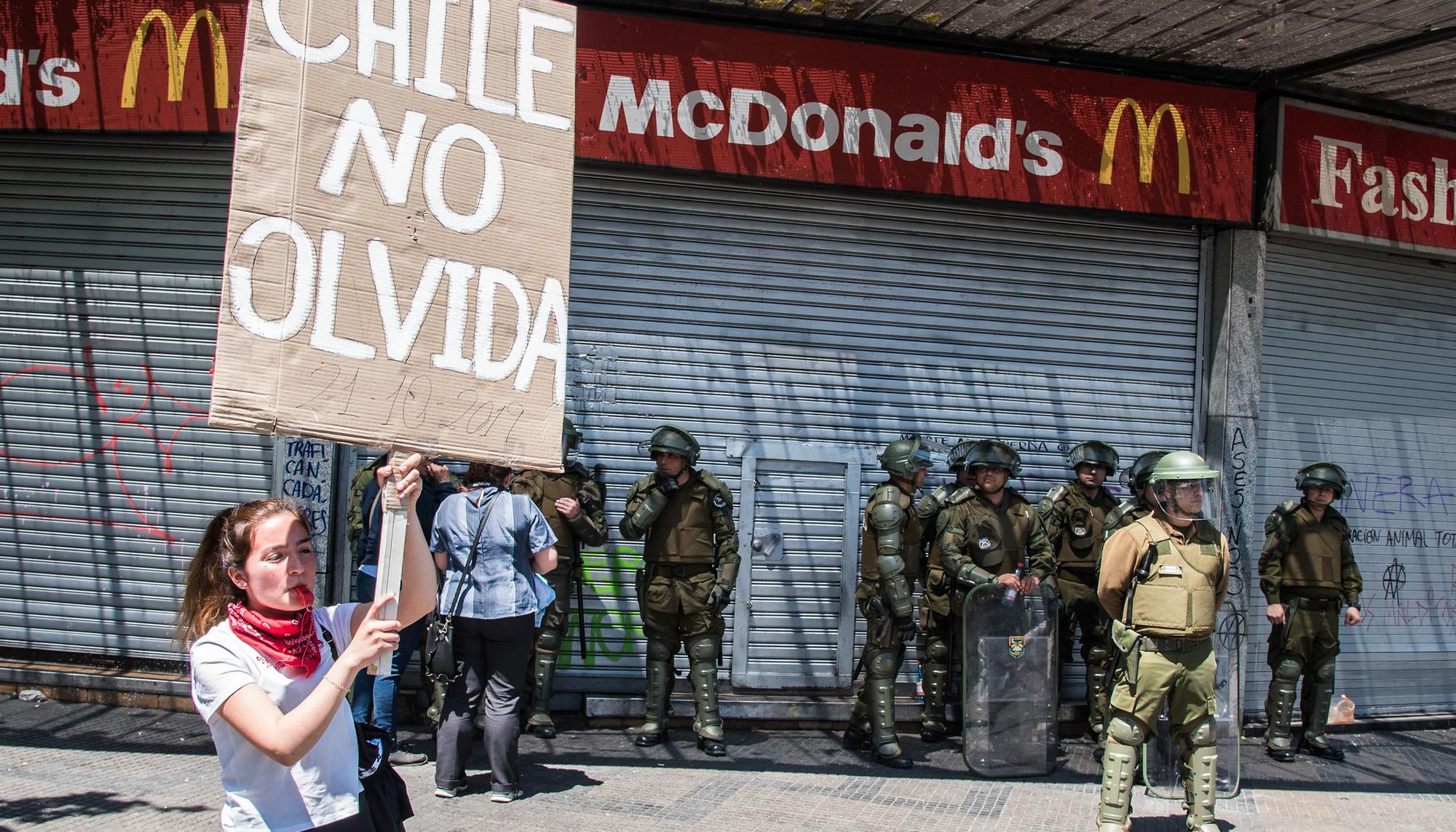 Manifestaciones en Santiago de Chile