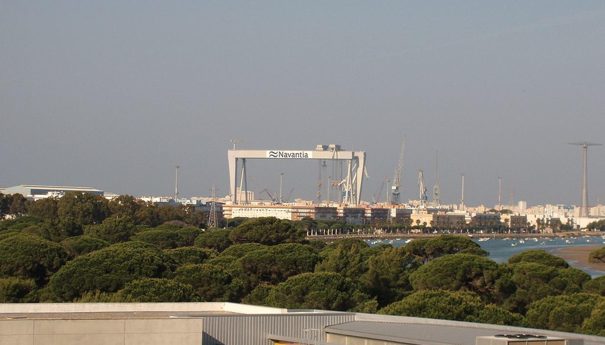 Astilleros de Navantia en Cádiz.