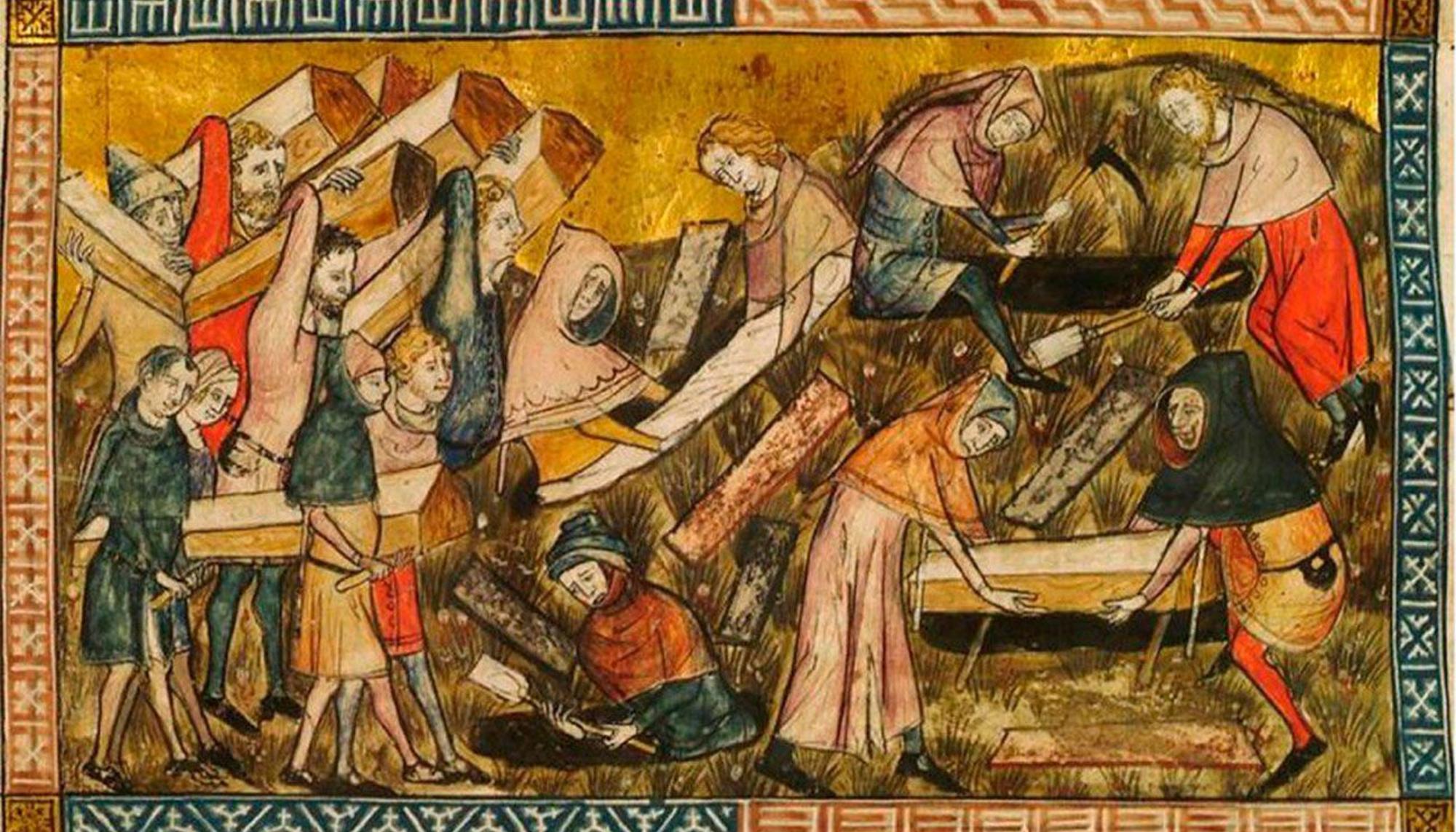 Ilustración sobre la peste