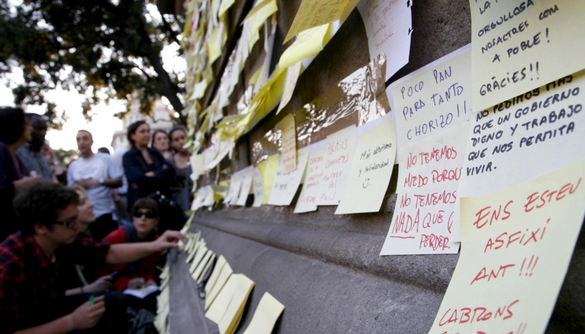 15M barcelona mensajes