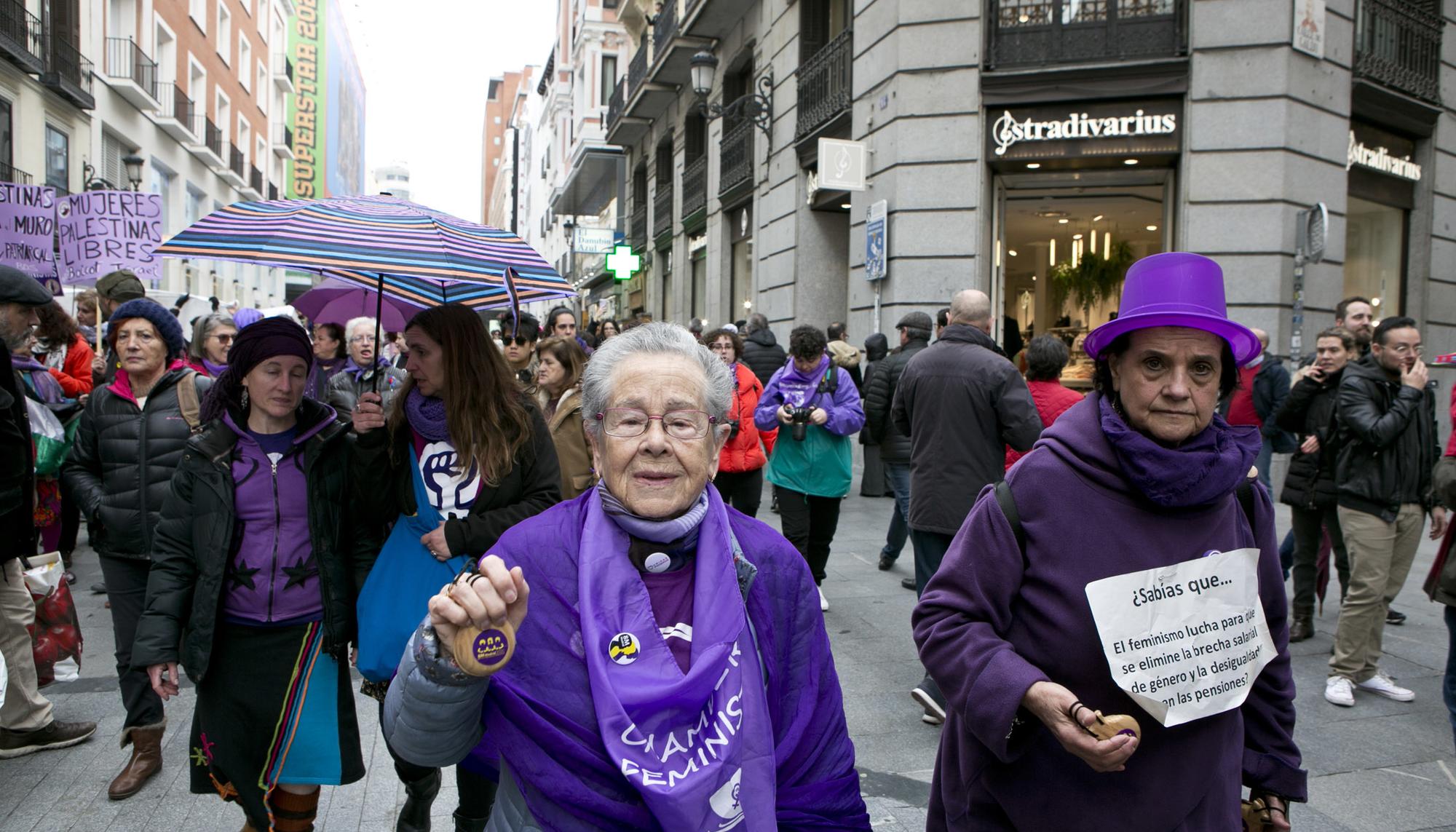 Cadena feminista 8F Madrid - 8