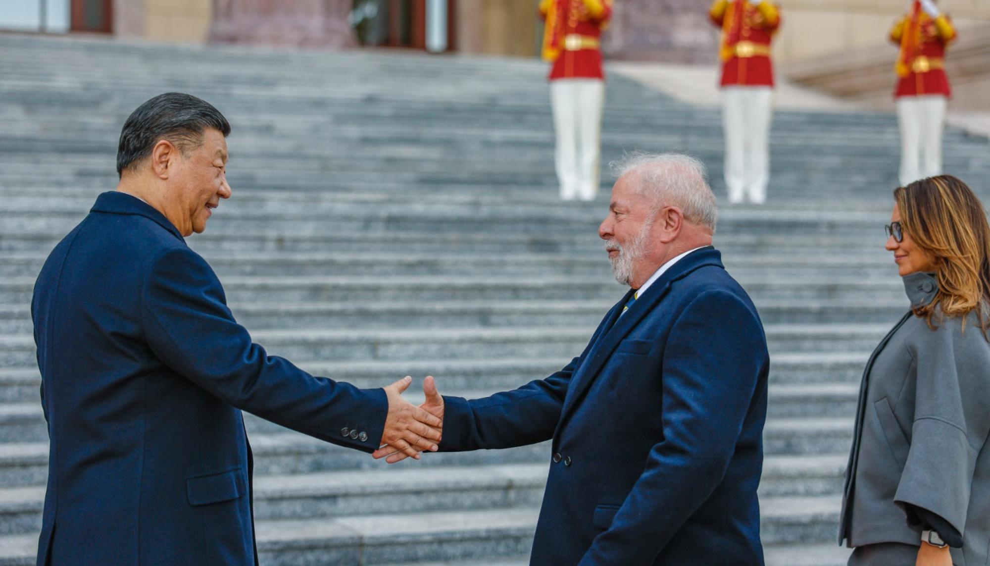 Los presidentes de China y Brasil, Xi Jinping y Luiz Inácio Lula da Silva en su reciente visita al país asiático. 