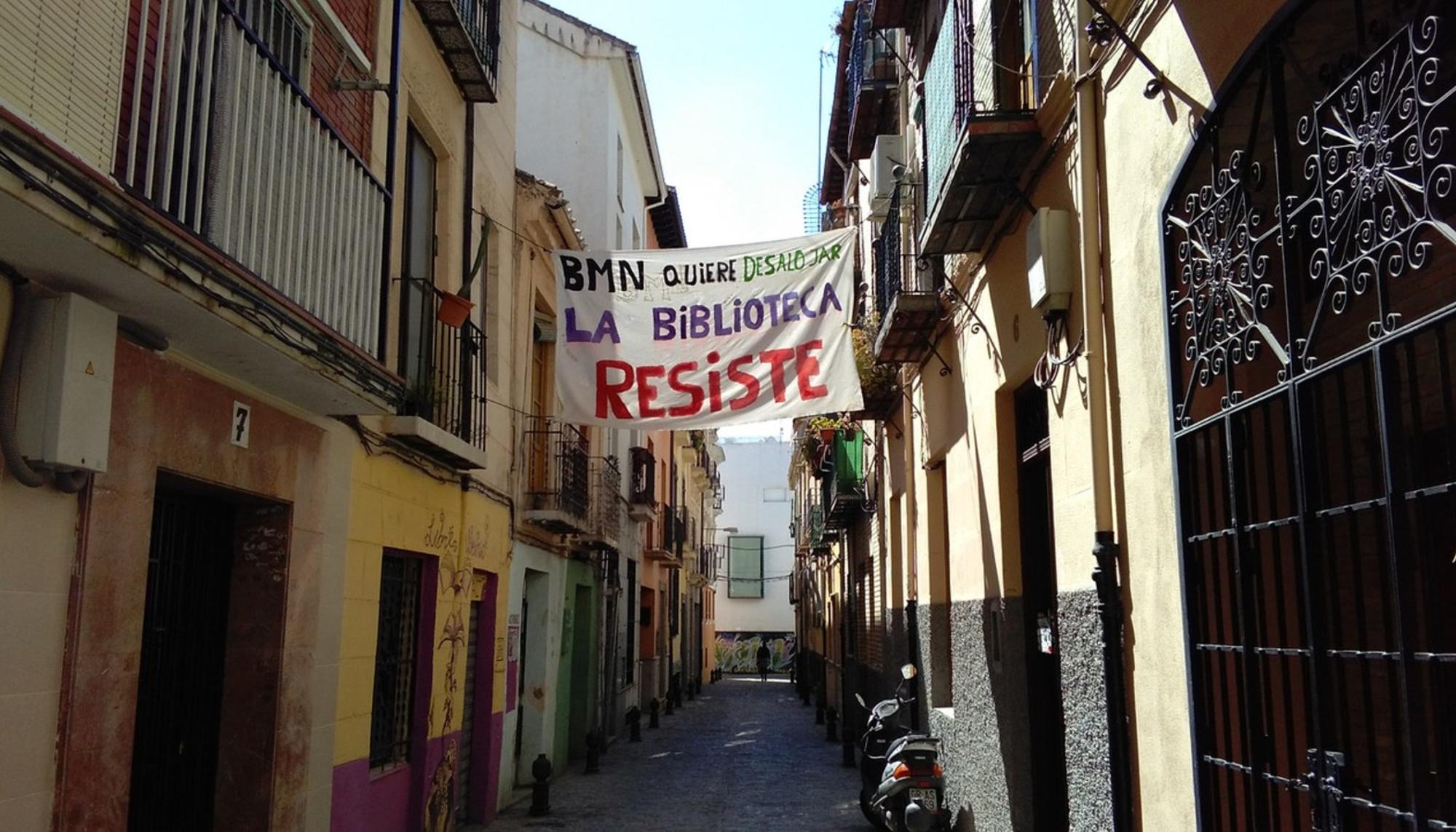 pancarta Biblioteca Social Libre Albedrío