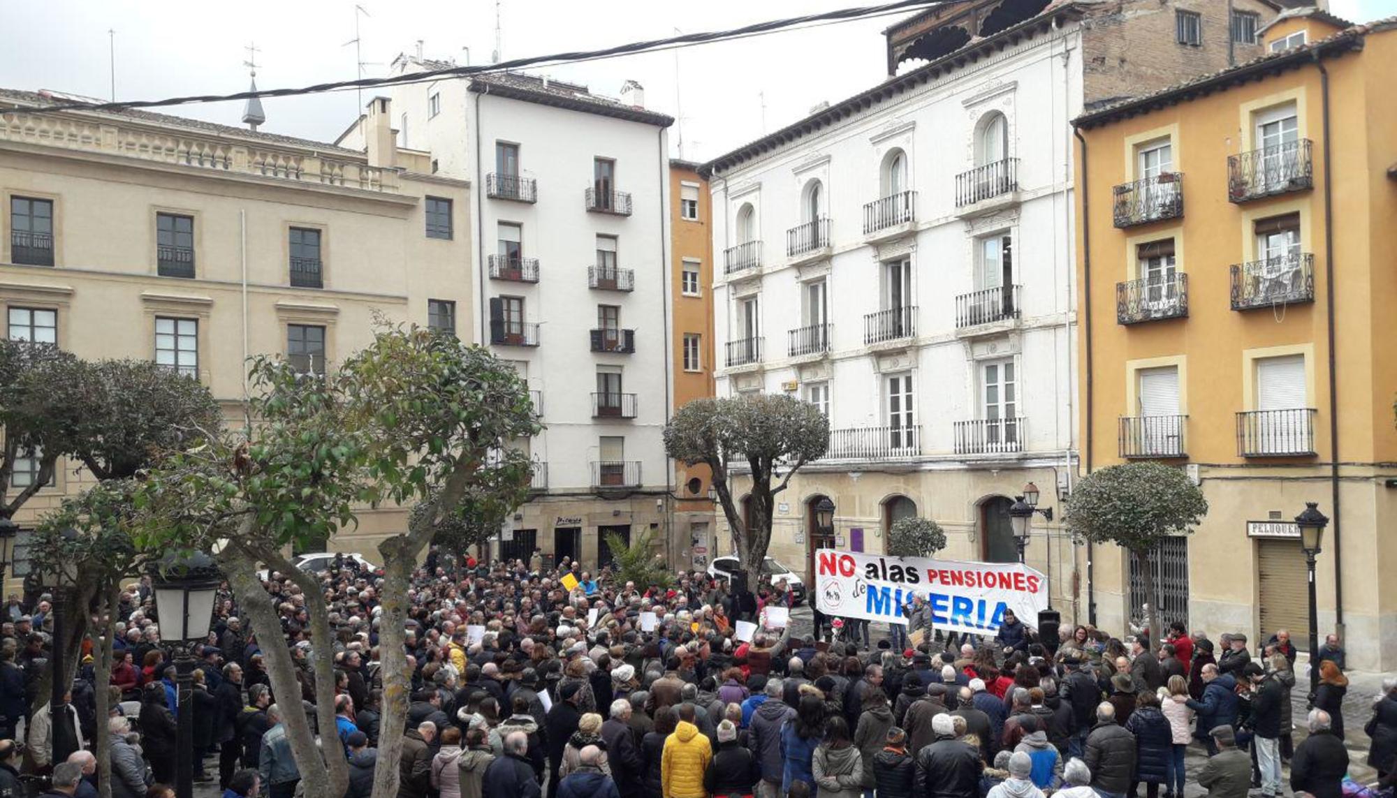 Manifestación pensiones logroño